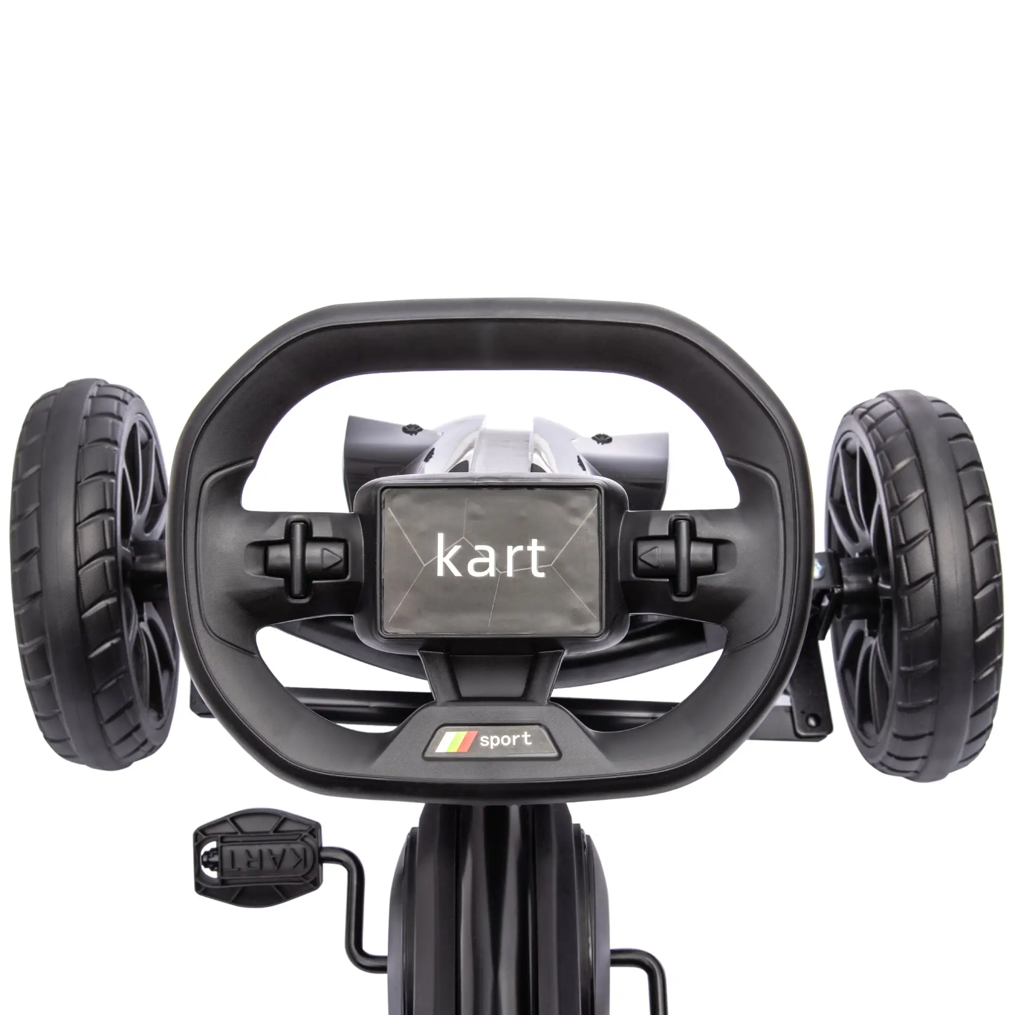 Adjustable Seat Go Kart, Forward Backward Handbrake, Shock Absorption, Black - Image 10