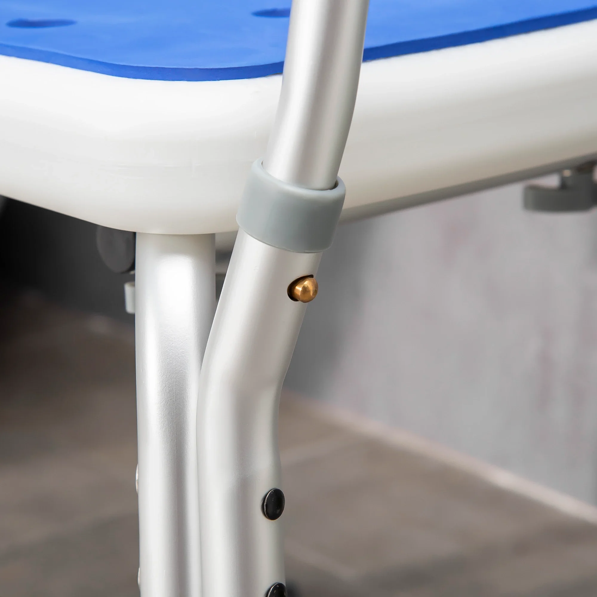Adjustable Shower Chair with Arms, Back, Anti-Slip Seat, 299lbs - Image 10