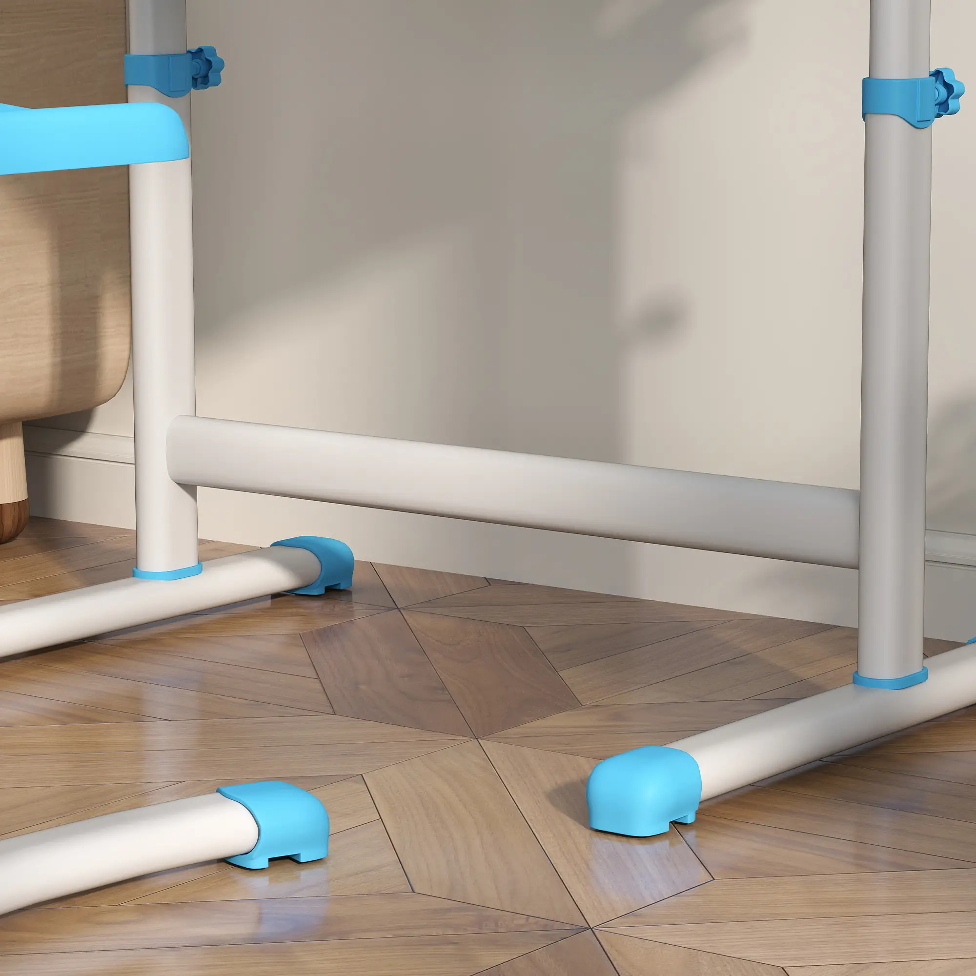 Adjustable Study Table, Chair Set with Drawer, Blue - Image 10
