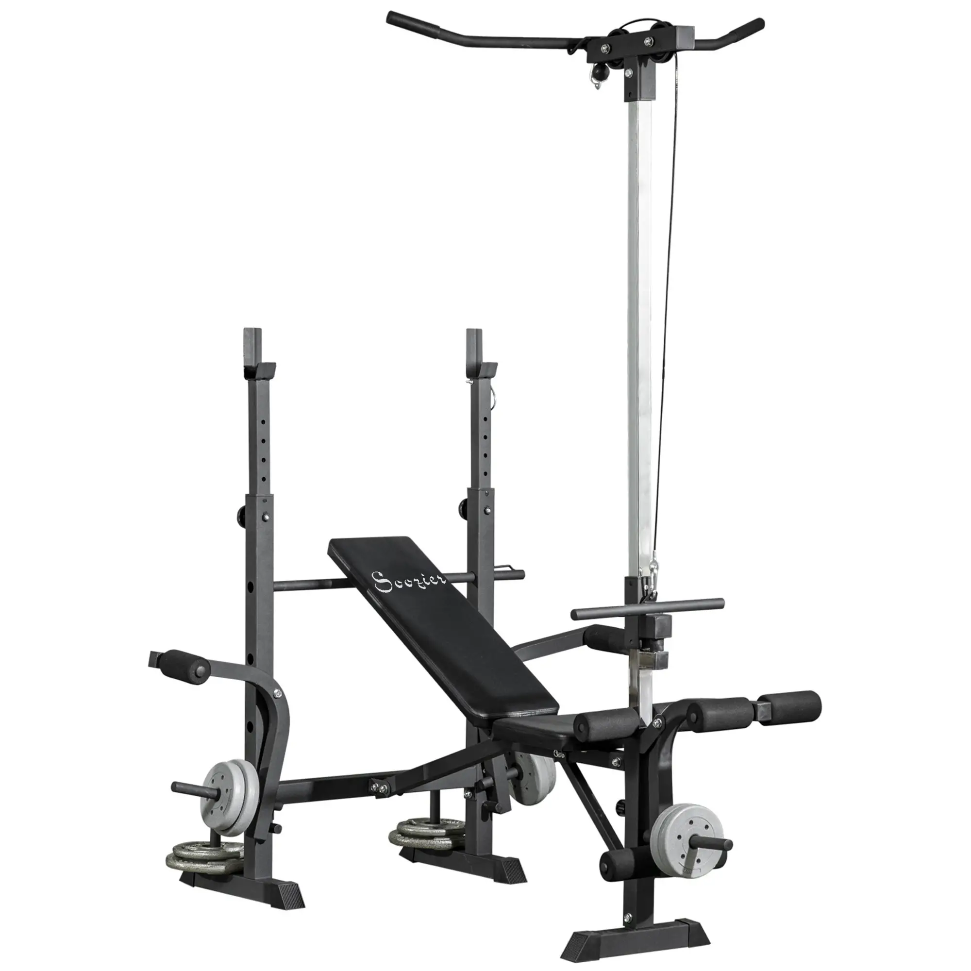 Adjustable Weight Bench With Pulley System, Full Body Workout - Image 11