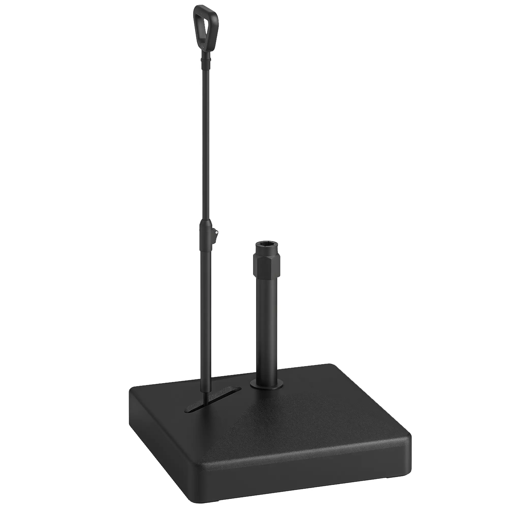 Adjustable Wheel Patio Umbrella Base, 121lbs Stand, 99lbs Water, Black - Image 11