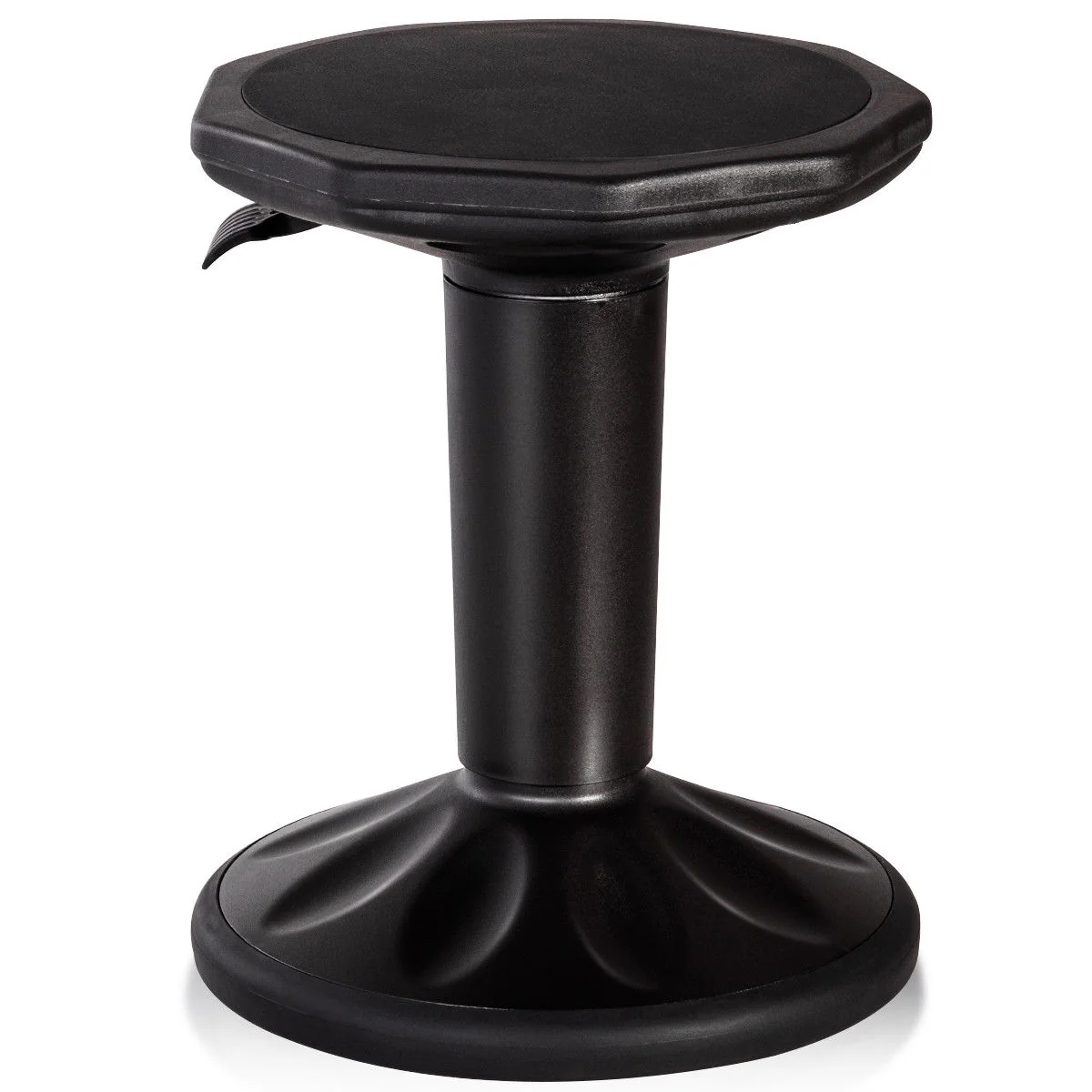 Adjustable Wobble Chair With Cushion Seat, Black - Image 4