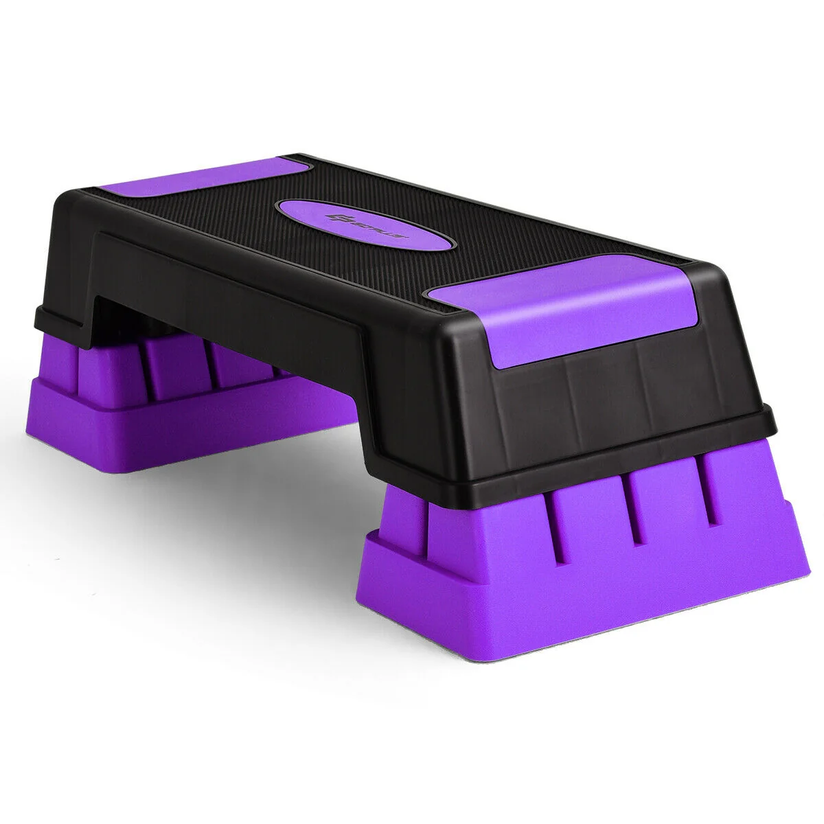 Aerobic Exercise Stepper Trainer with Adjustable Height 5"-7"-9", Purple - Image 5