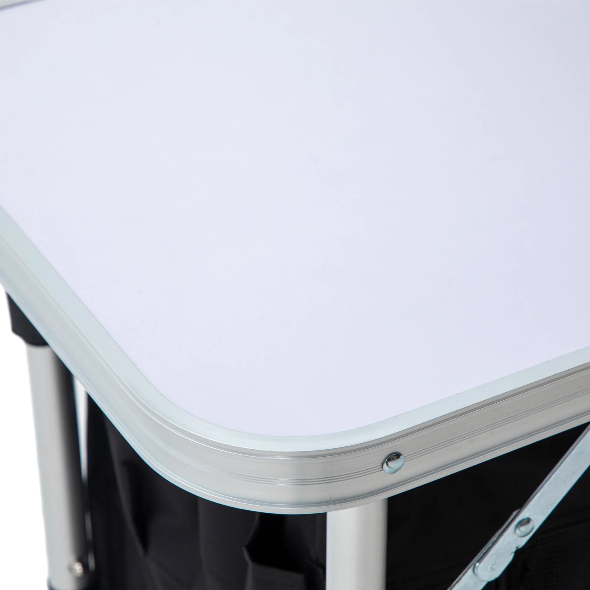 Aluminum Camping Table, Folding Kitchen with Windshield, Cupboards, Carrying Bag - Image 10