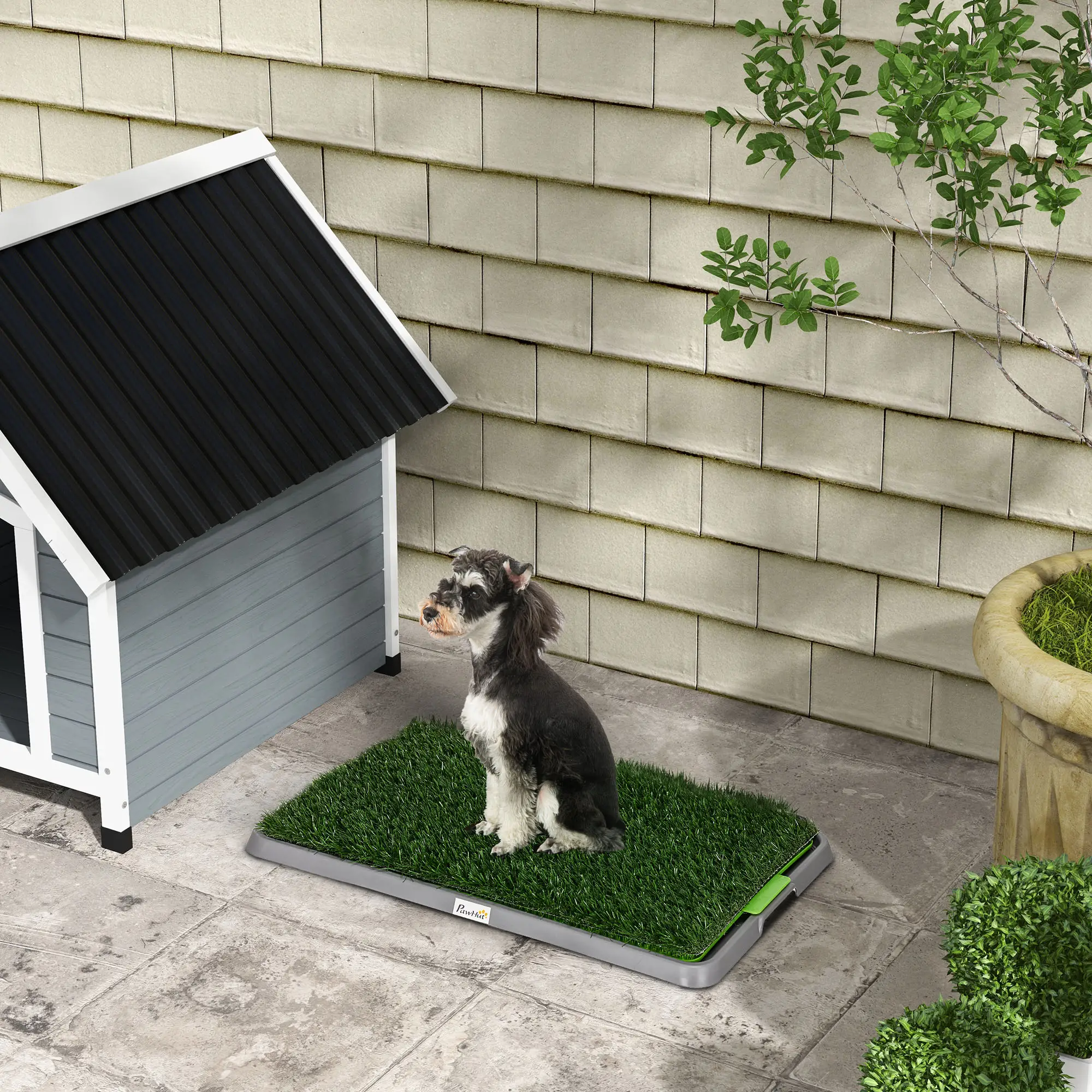 Artificial Grass Dog Pee Pad, 26" x 16", Green - Image 2