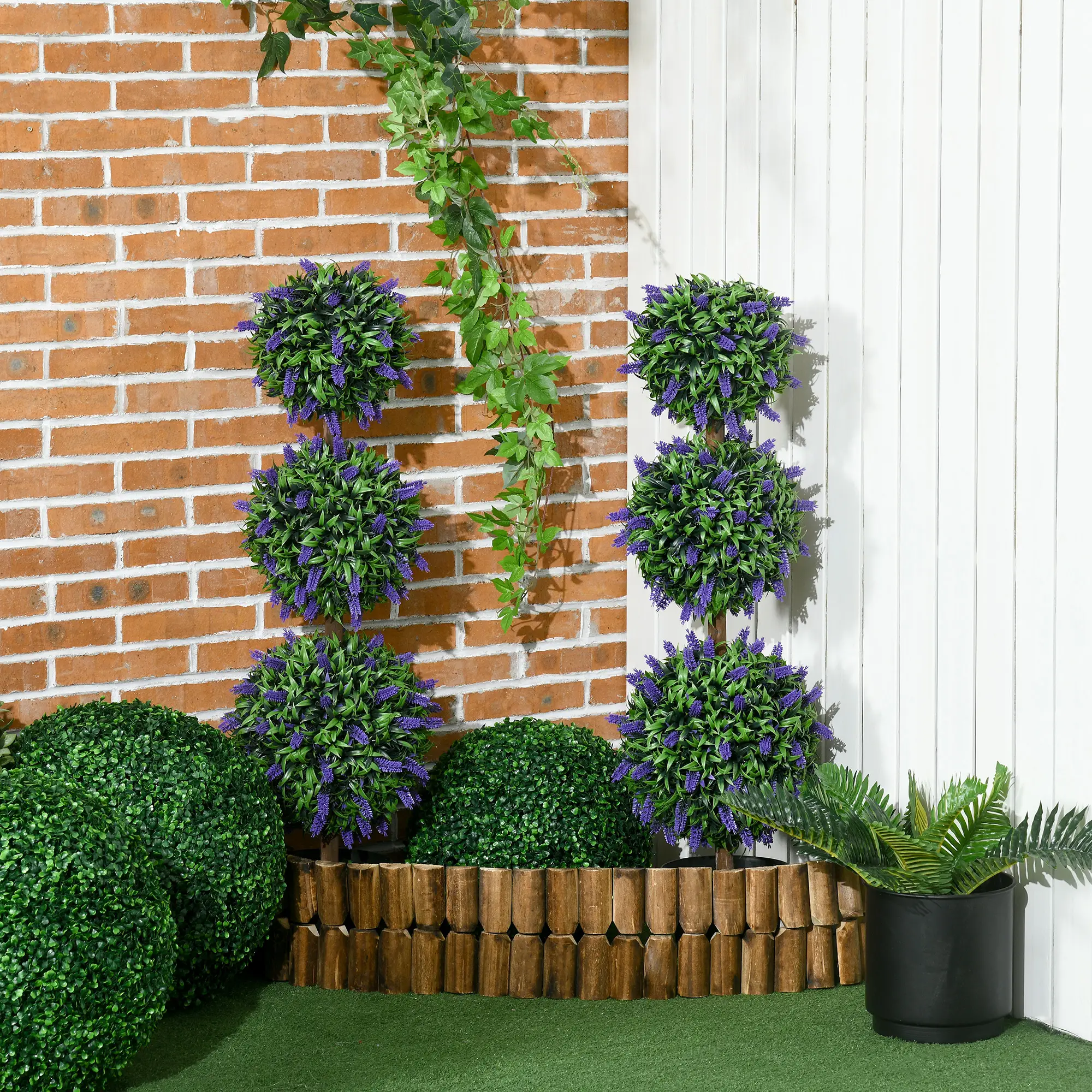 Artificial Lavender Plant Set, 3.5ft, Indoor Outdoor Decor - Image 8