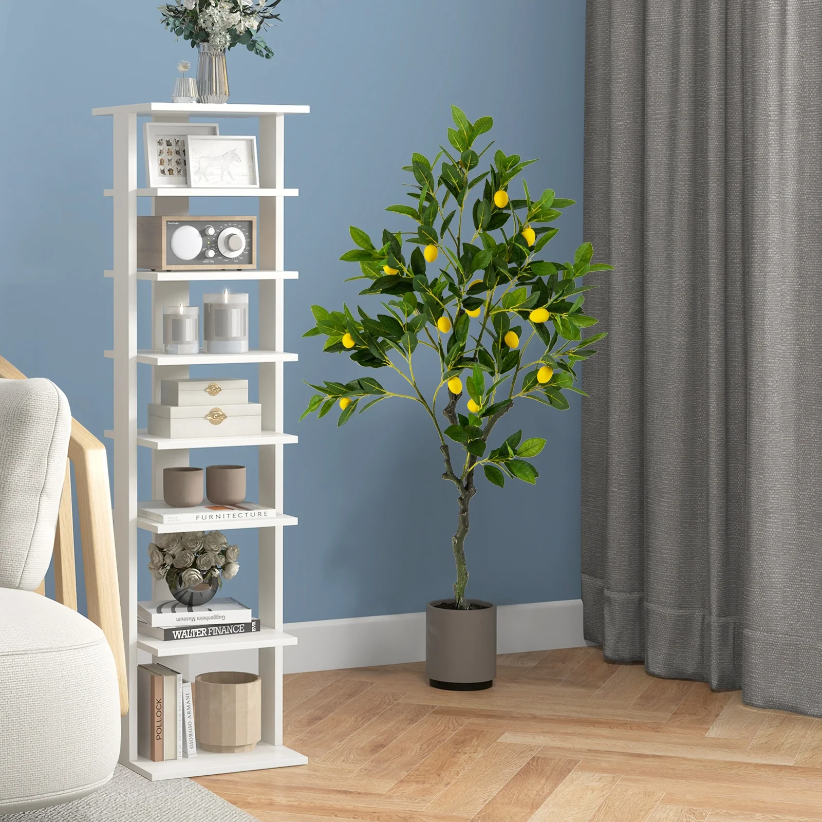 Artificial Lemon Tree, 4 ft, With Lemon Fruits - Image 6