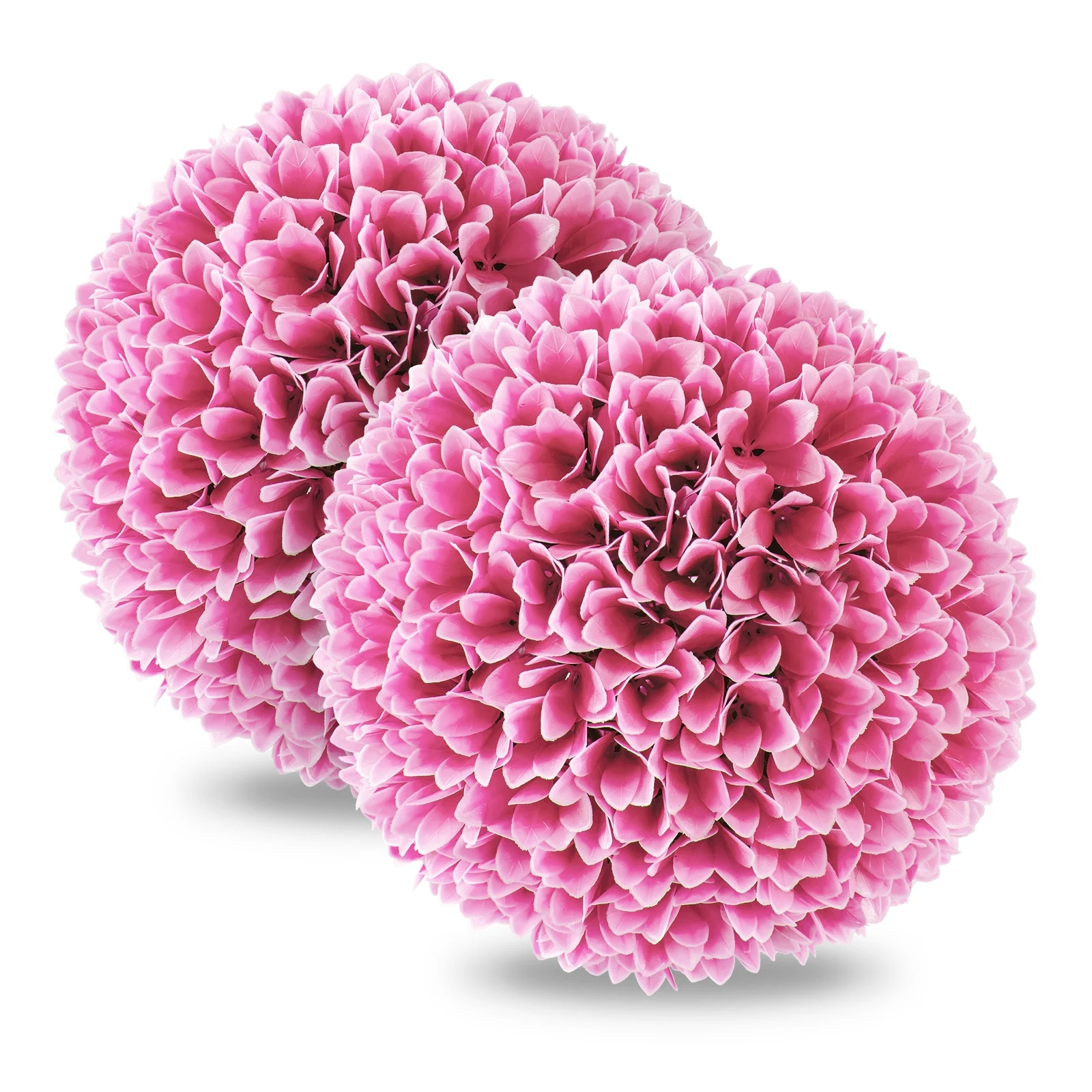 Artificial Plant Topiary Balls, Faux Boxwood Decorative Balls, Pink