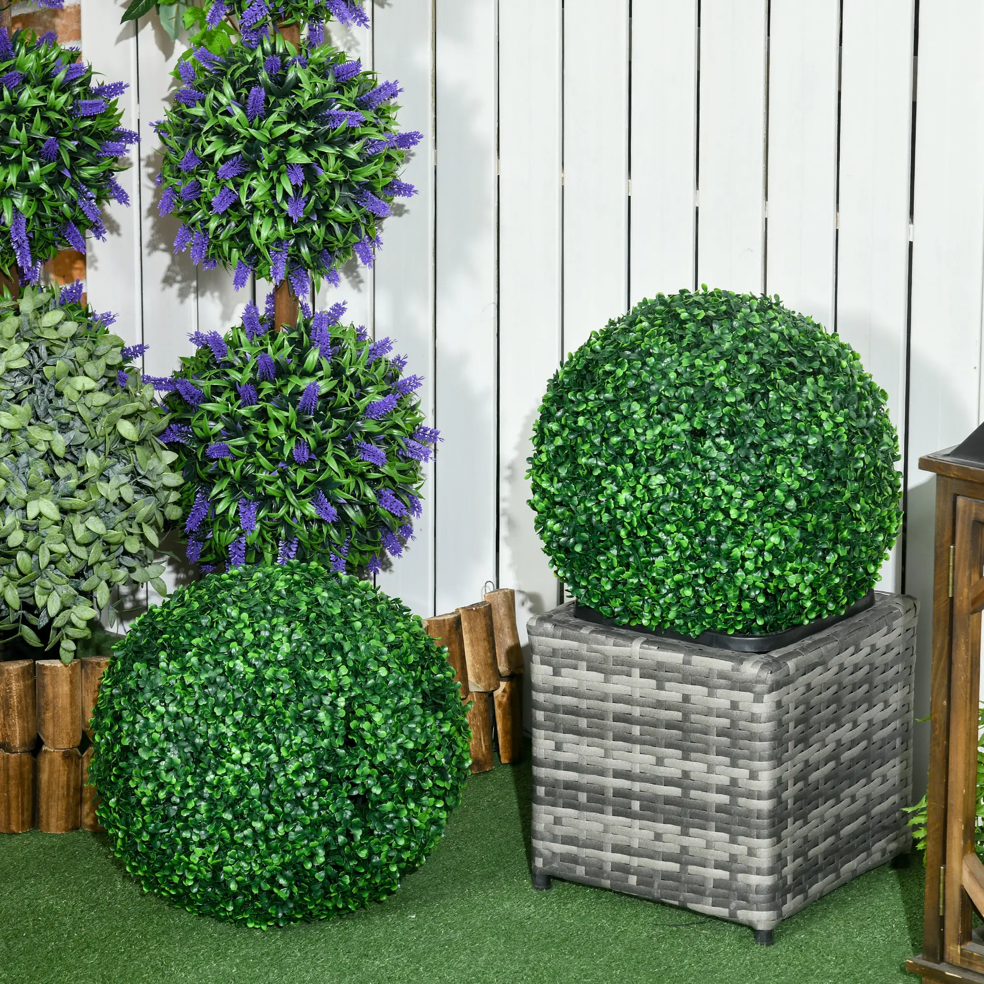 Artificial Tree Boxwood Topiary Balls, 15.7 Inch, 2 Pack - Image 8