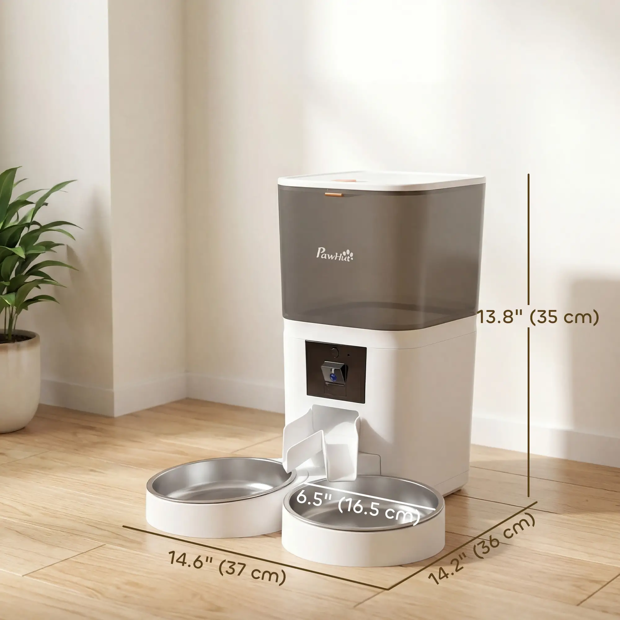 Automatic Cat Feeder, 6L, HD Camera, WiFi App Control - Image 3