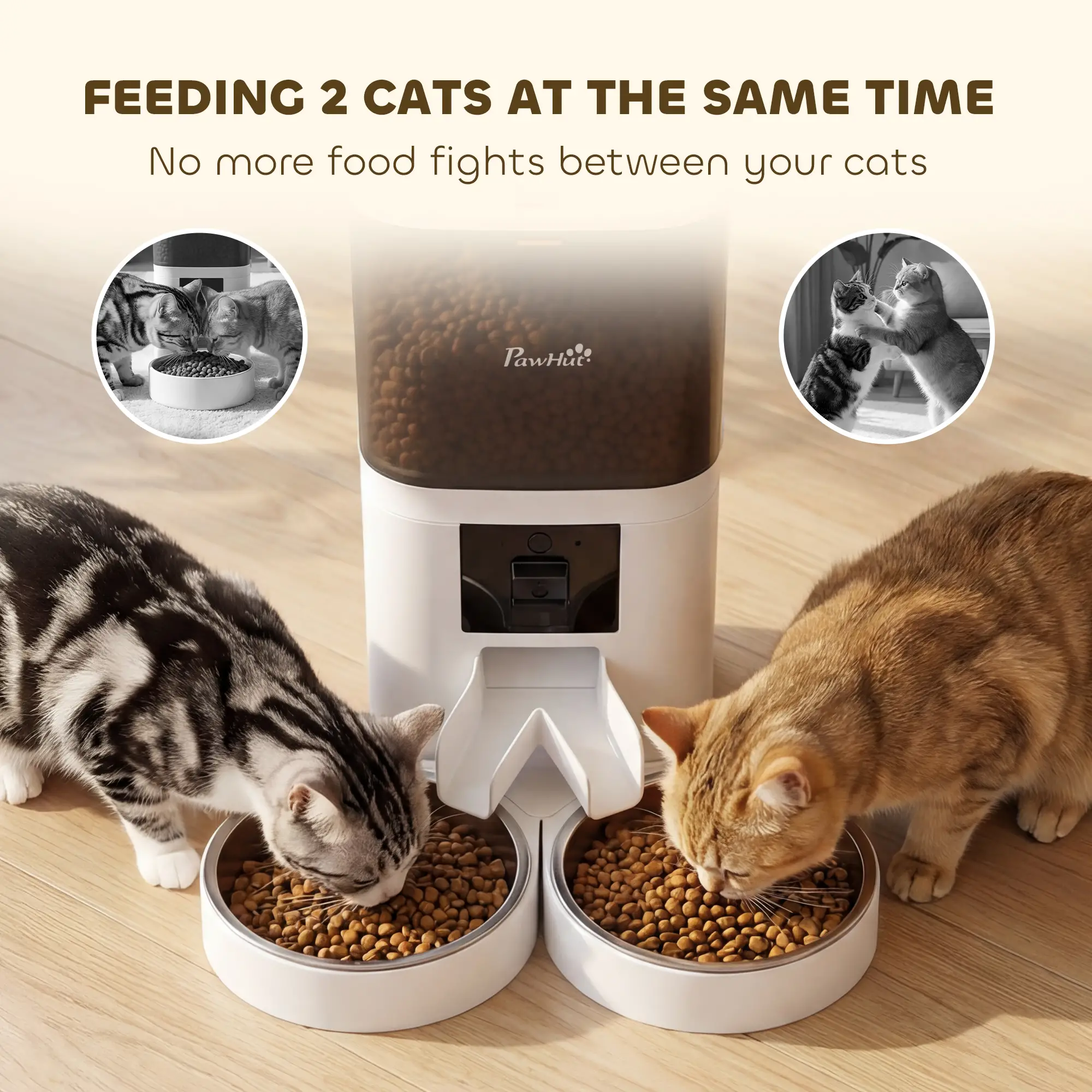 Automatic Cat Feeder, 6L, HD Camera, WiFi App Control - Image 6