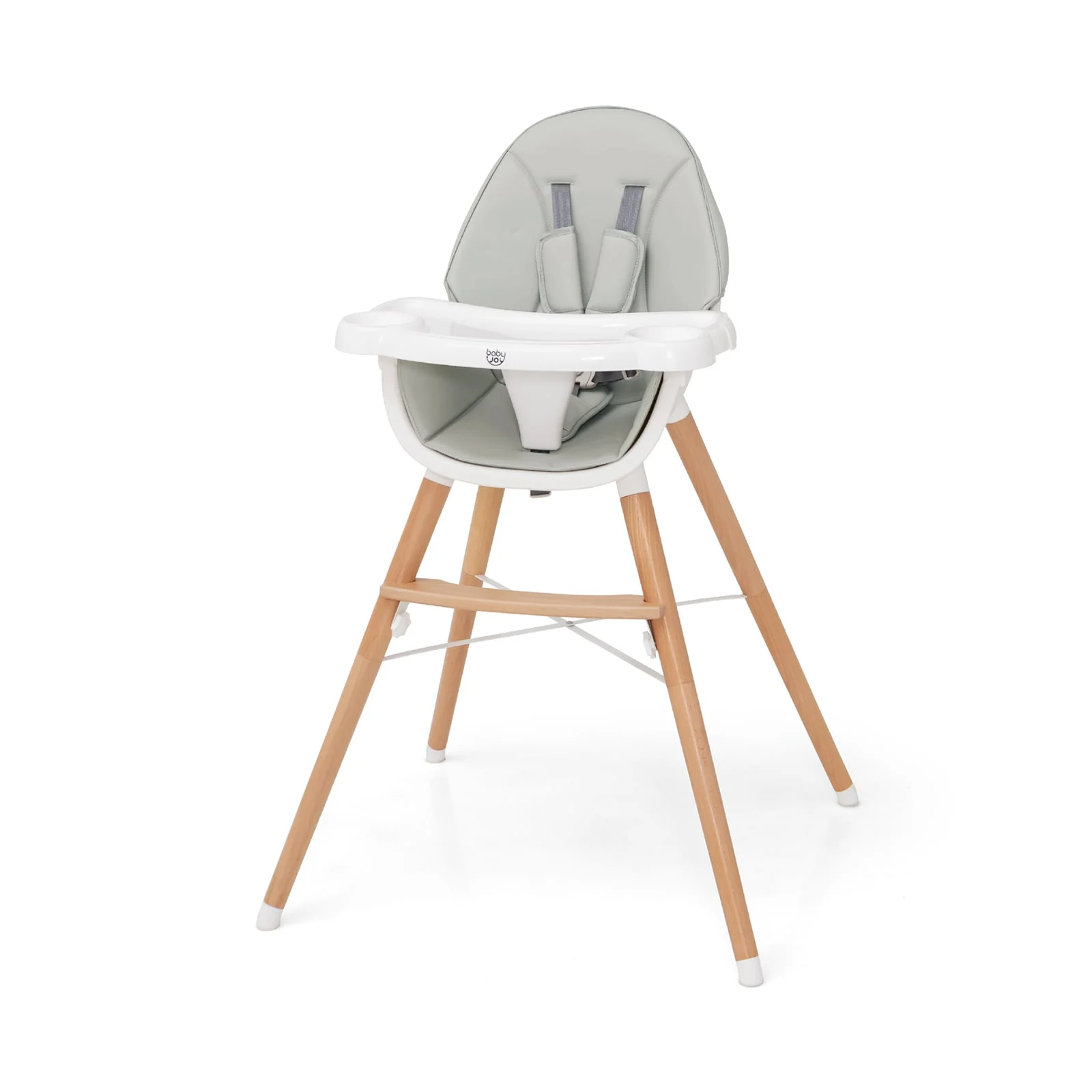 Baby High Chair, Dishwasher Safe Tray, Gray