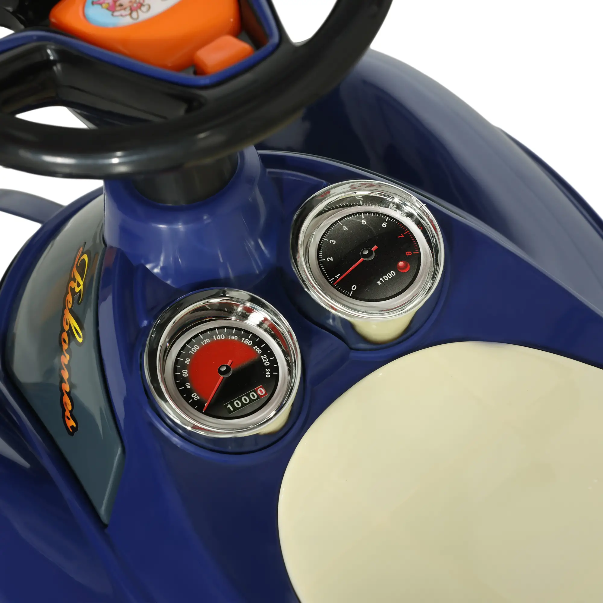 Baby Push Car, Music Horn Light, Dark Blue - Image 7