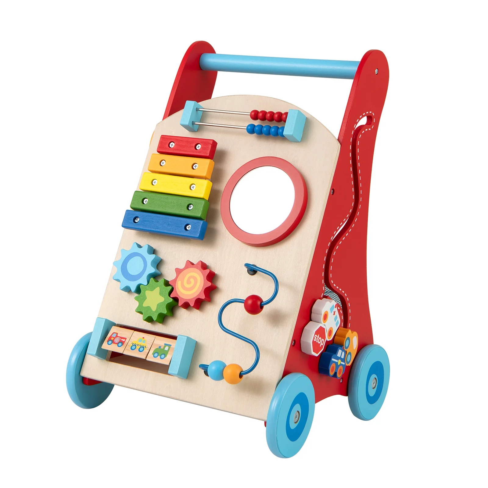 Baby Push Walker With Wheels, 3+ Years, Multicolor - Image 4