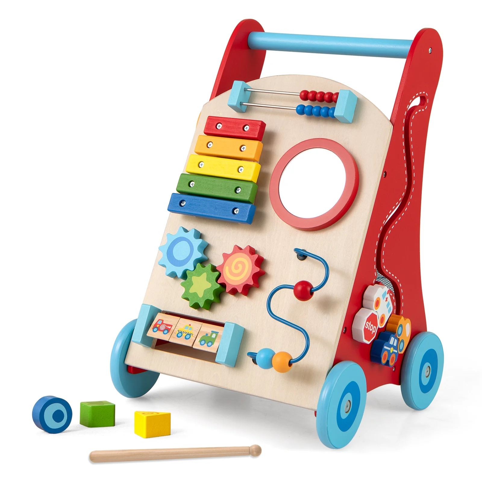 Baby Push Walker With Wheels, 3+ Years, Multicolor - Image 5