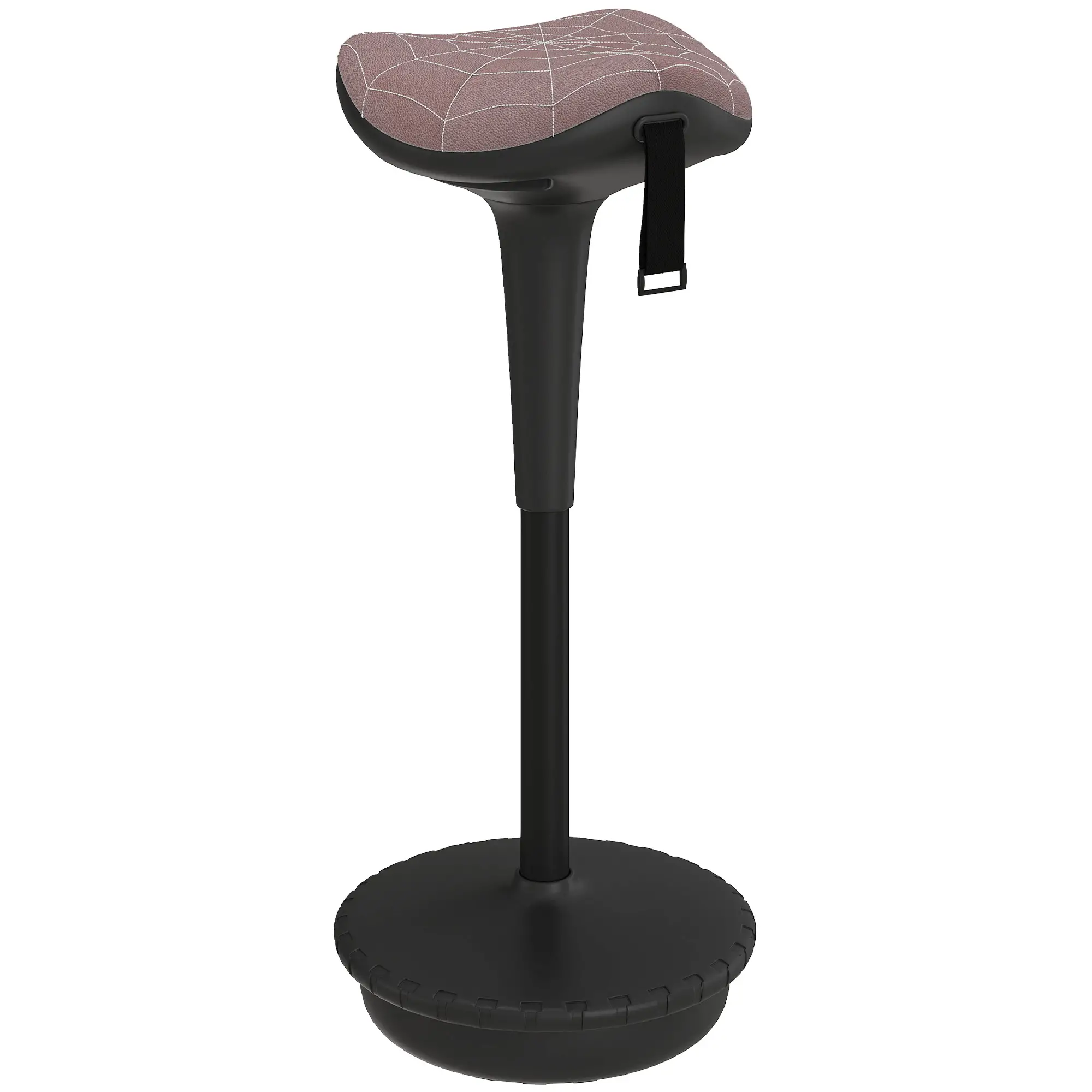 Backless Wobble Stool, Adjustable Standing Desk Chair, Brown - Image 11