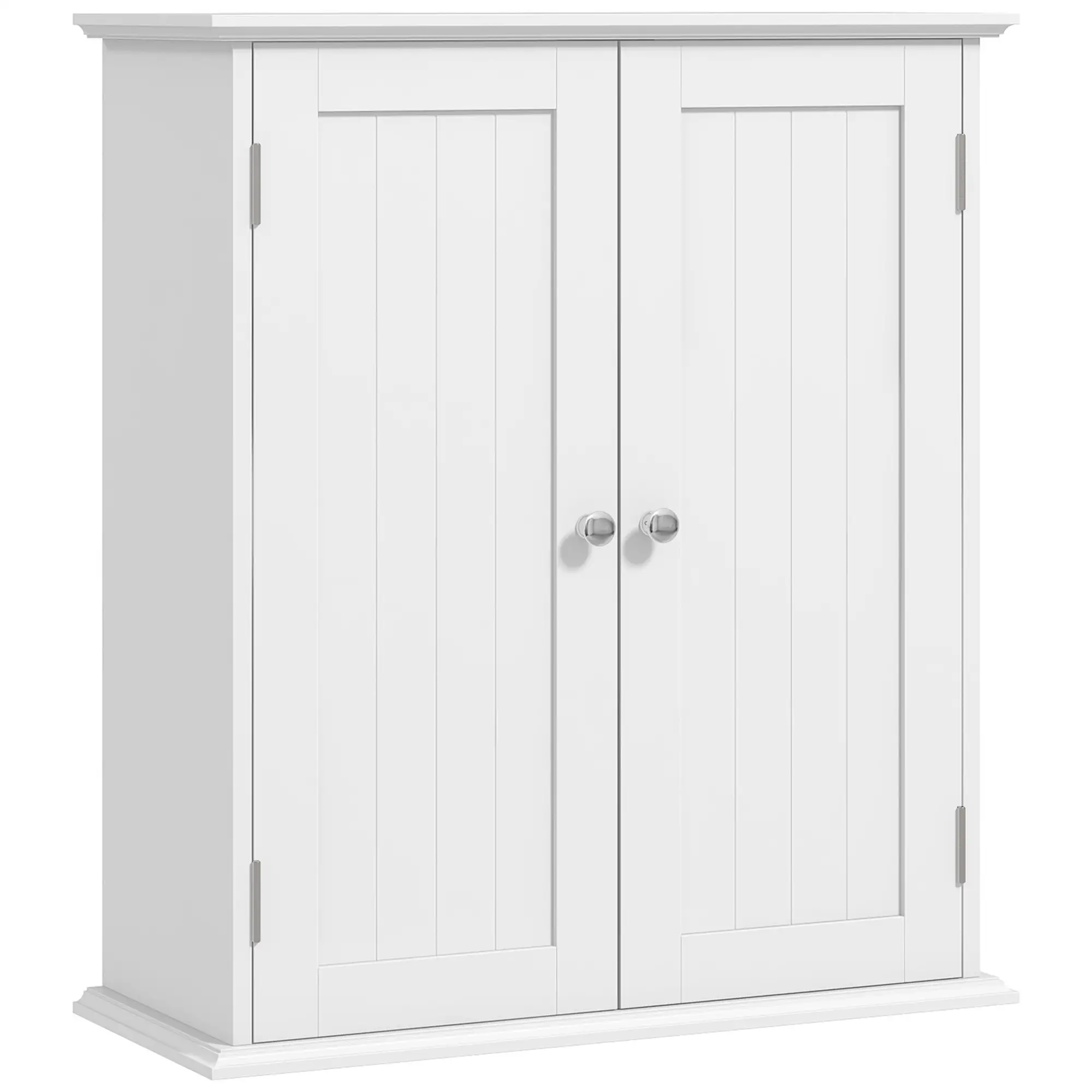 Bathroom Medicine Cabinet, Wall Cabinet with 2 Doors and Adjustable Shelf, Space Saver Over Toilet Cabinet - Image 11