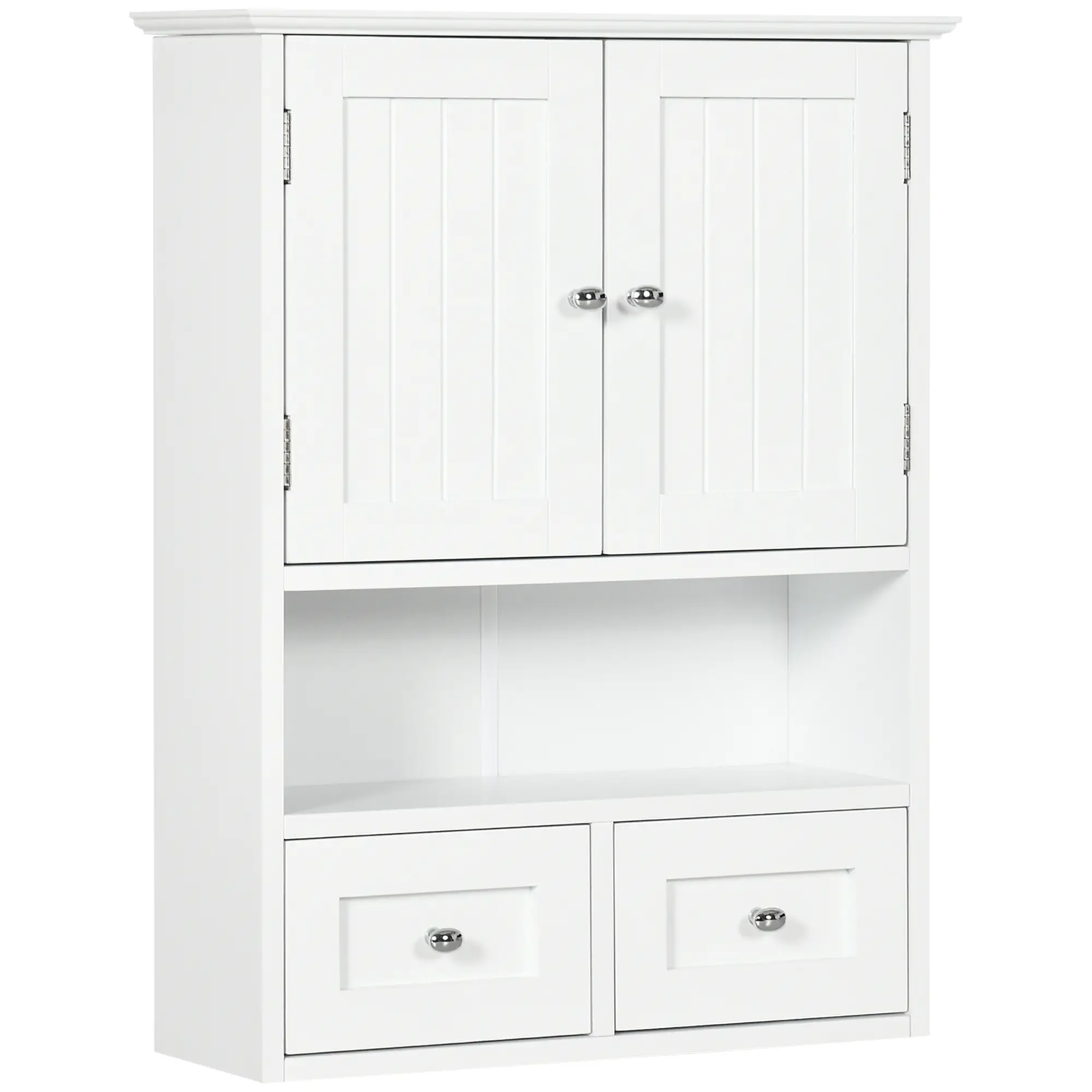 Bathroom Wall Cabinet, Medicine Cabinet, Over Toilet Storage, White - Image 11