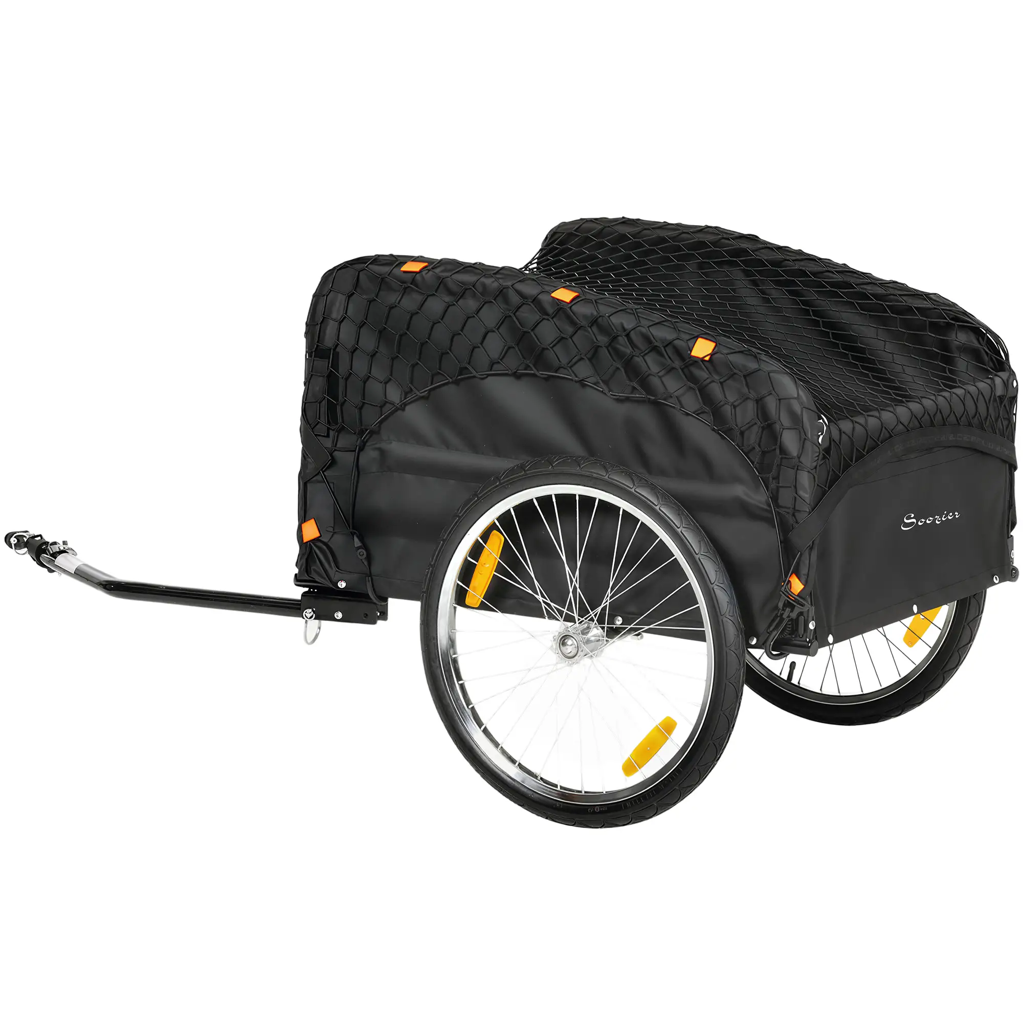 Bike Cargo Trailer, 45 Gal, 20" Wheels, Cargo Net, Reflectors - Image 11