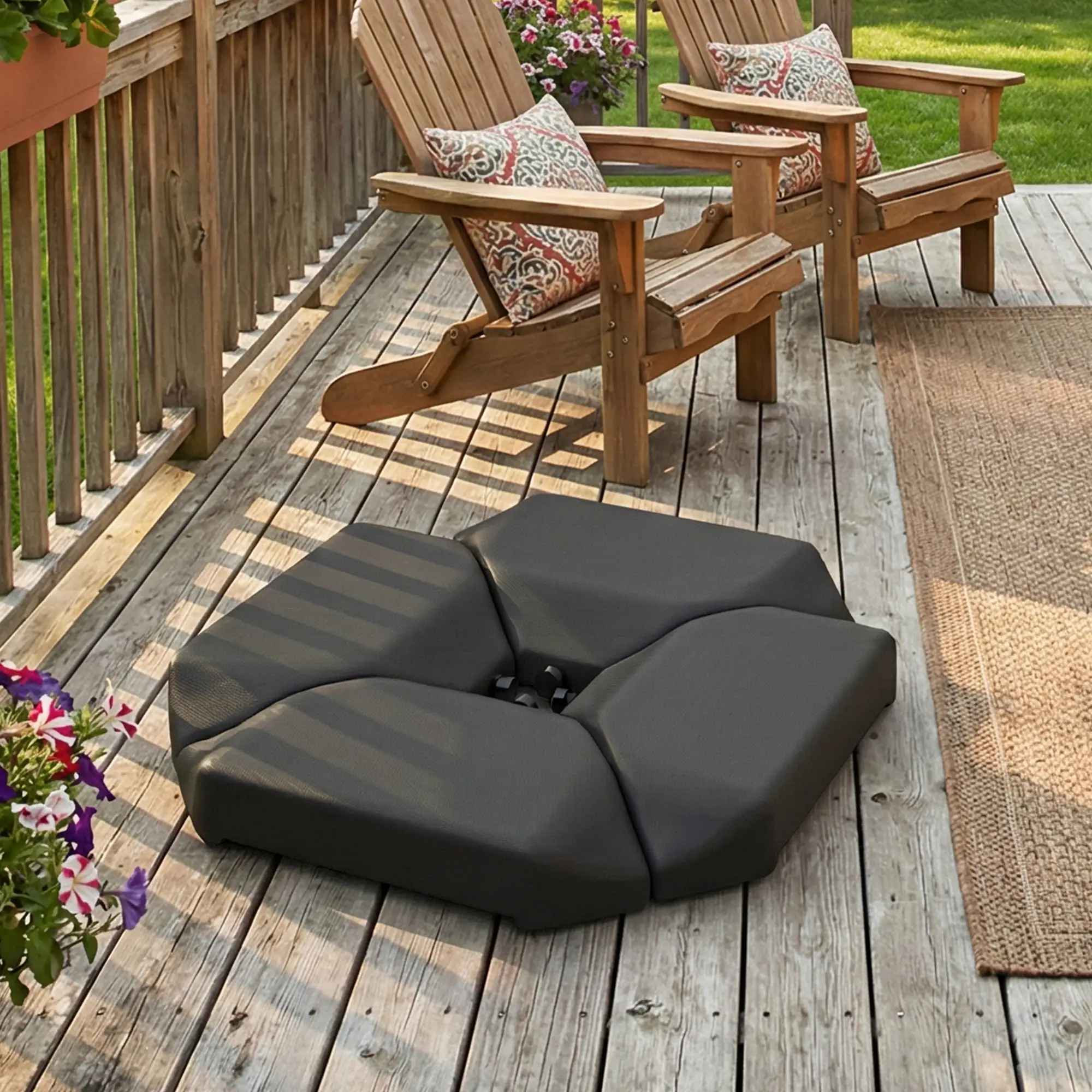 Cantilever Umbrella Base Weights, 4PCs, HDPE Water Or Sand Filled - Image 10