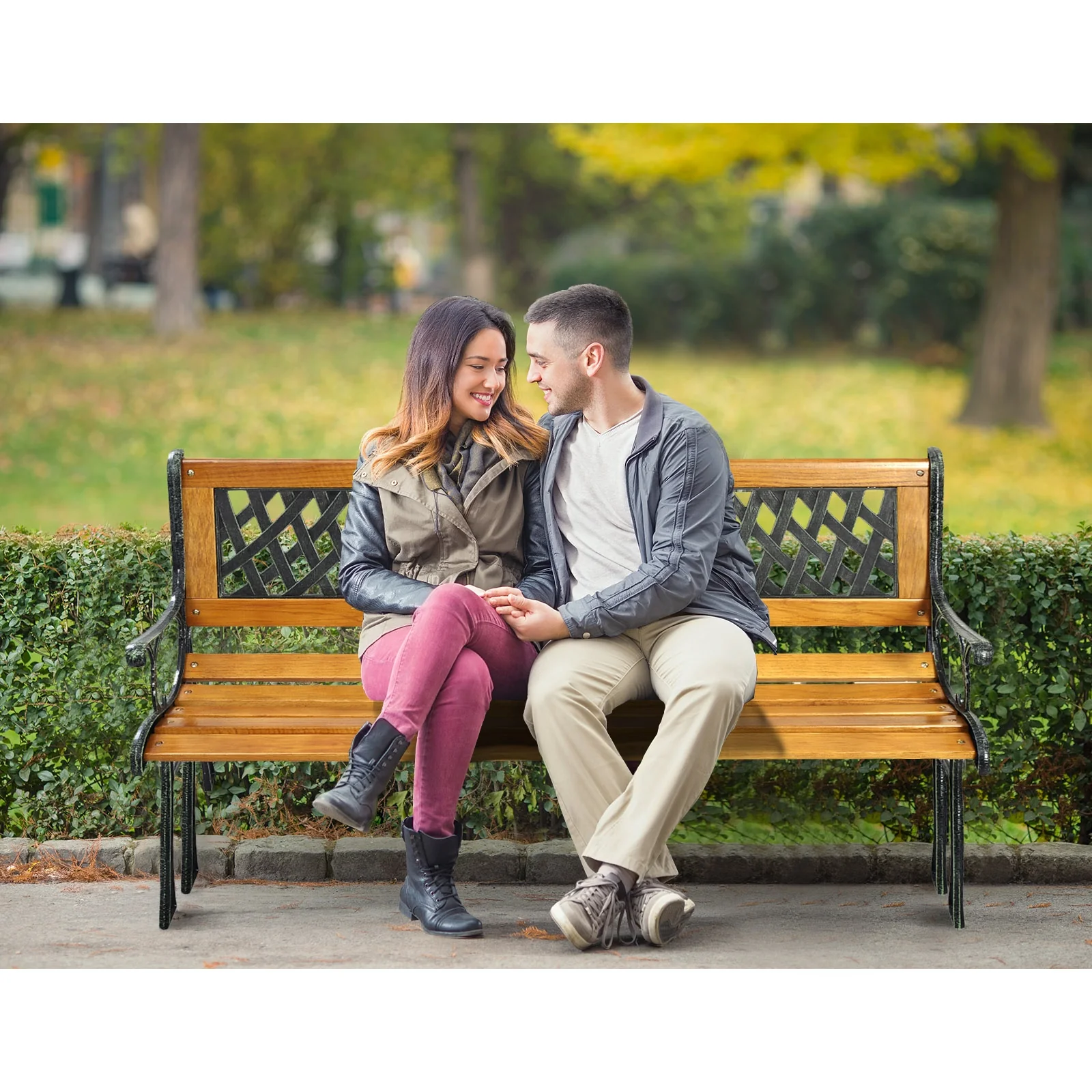 Cast Iron Patio Bench - Image 2