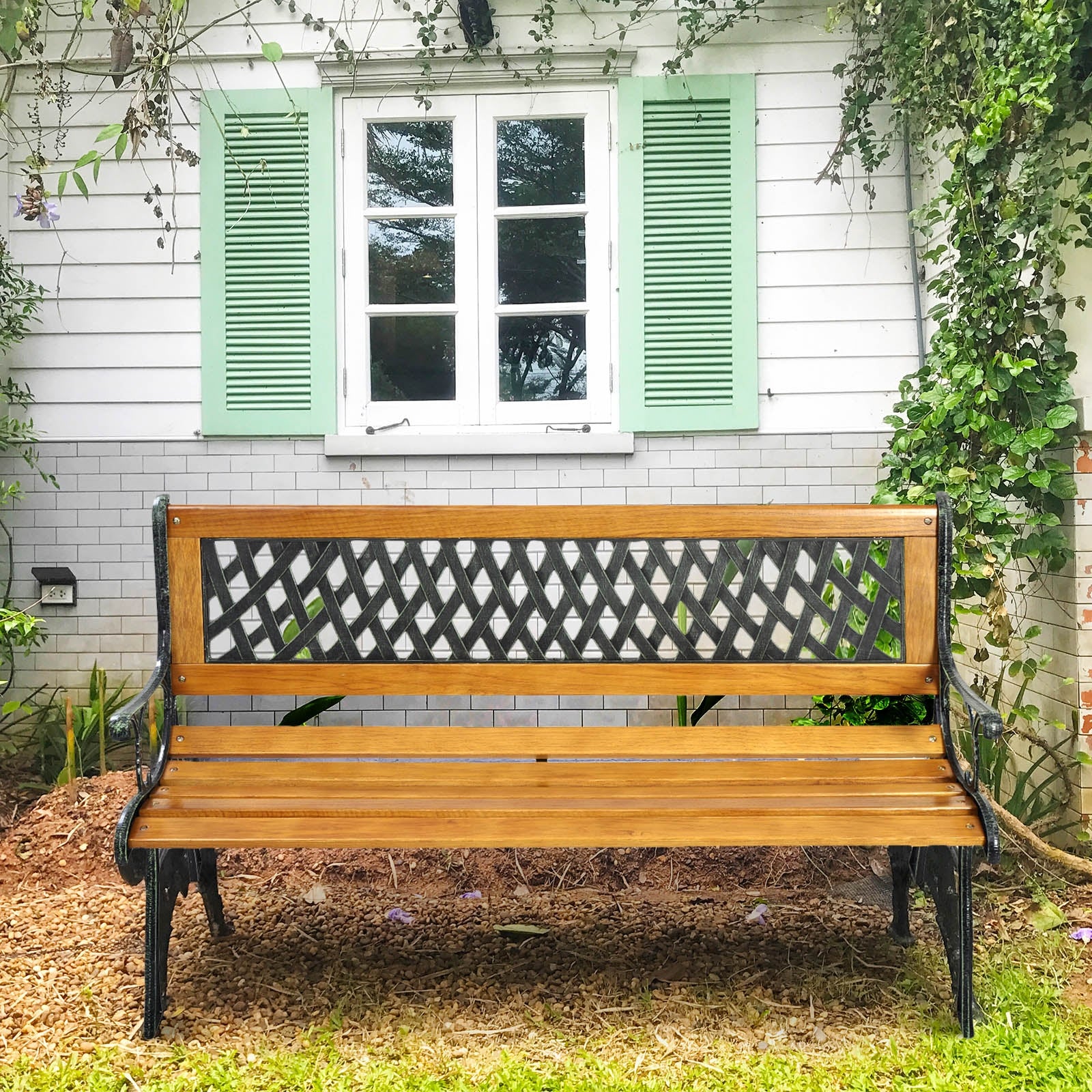 Cast Iron Patio Bench - Image 8