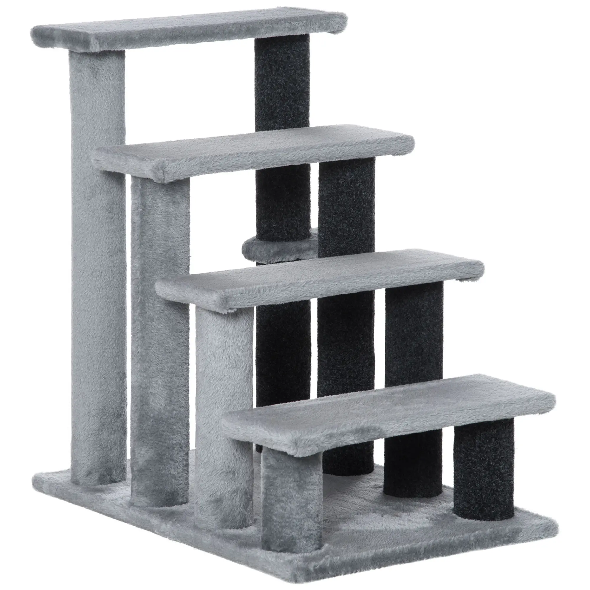 Cat Stairs, 4 Steps, Small Cat Tree with Scratching Posts, 23.5" x 16" x 25" - Image 11