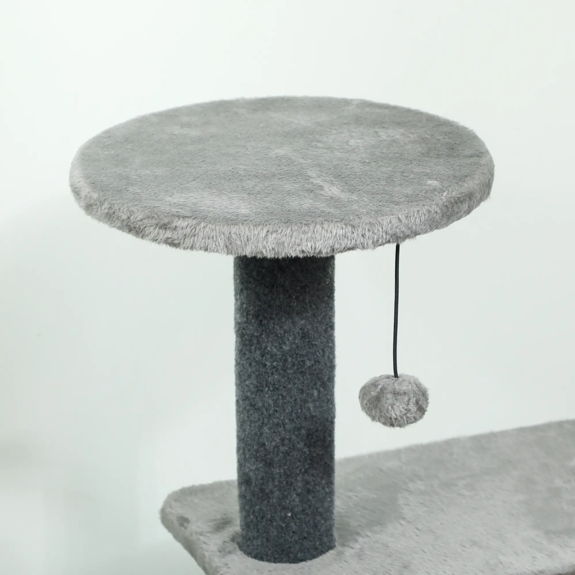 Cat Tree Tower, Multi-Level, Sisal Scratching Post, Large 41"H, Grey - Image 9