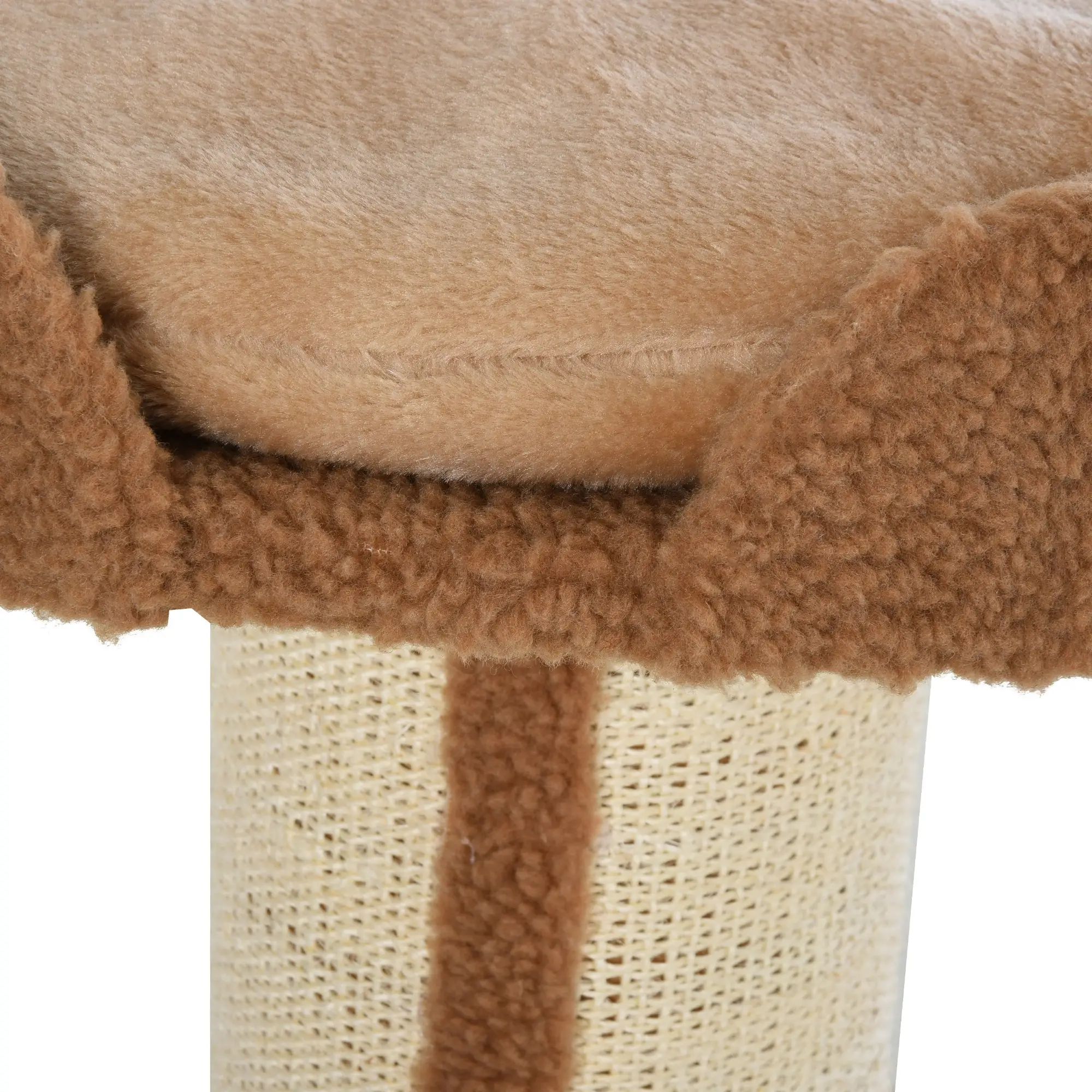 Cat Tree with Scratching Post, Bed, Cushion, Perch, 18" x 18" x 36", Brown - Image 10
