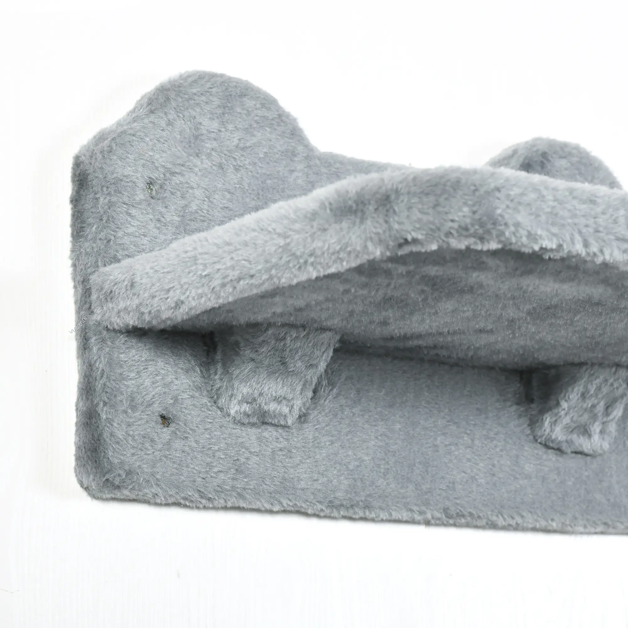 Cat Wall Shelves, 3PCs with Hammock, Scratching Post, Grey - Image 10