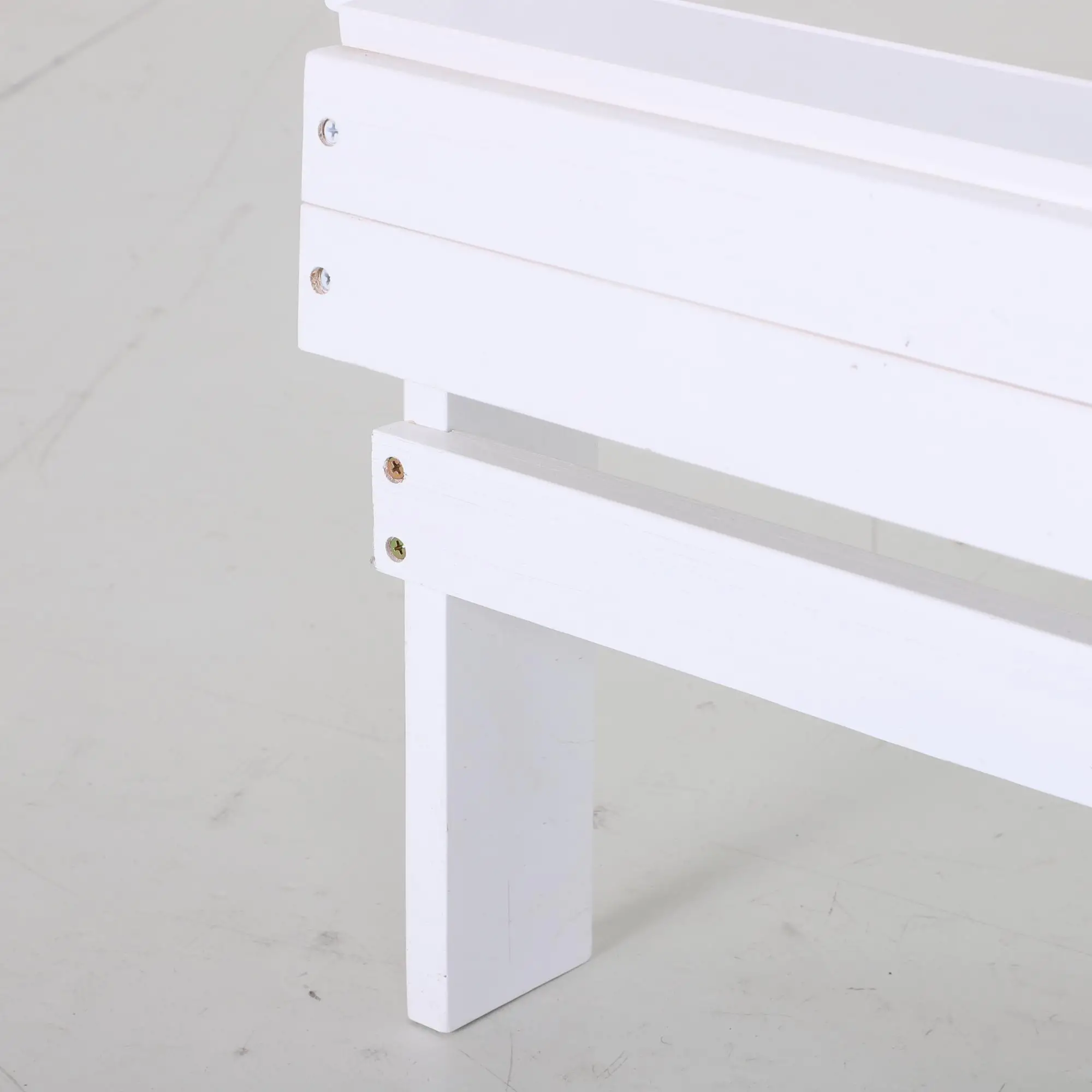 Classic Adirondack Chair, Garden Deck Chair with Cup Holder, White - Image 13