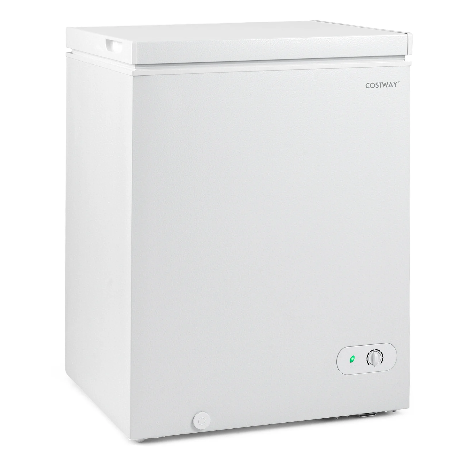 Compact Chest Freezer, 5 Cu.Ft, 7-Gear Adjustable Temperature, White - Image 3