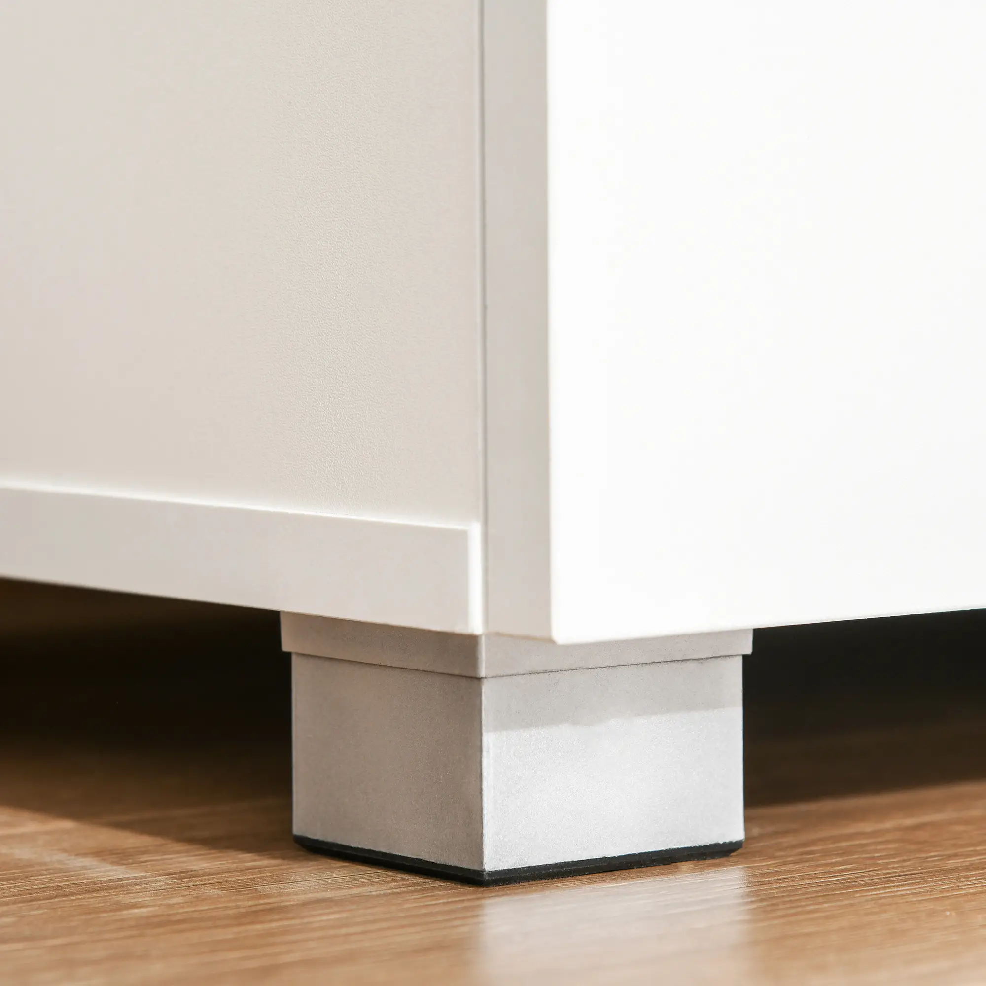 Compact Kitchen Pantry Cabinet, Microwave Stand with Drawer, White - Image 10