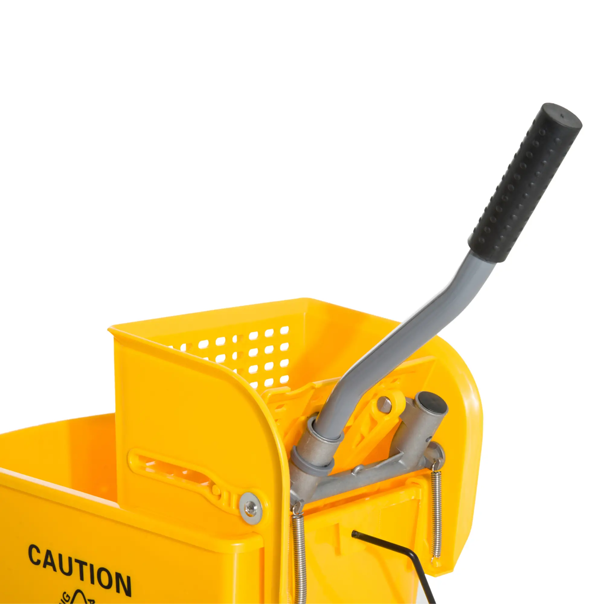 Compact Mop Bucket with Wringer, 5 Gallon, Yellow - Image 9
