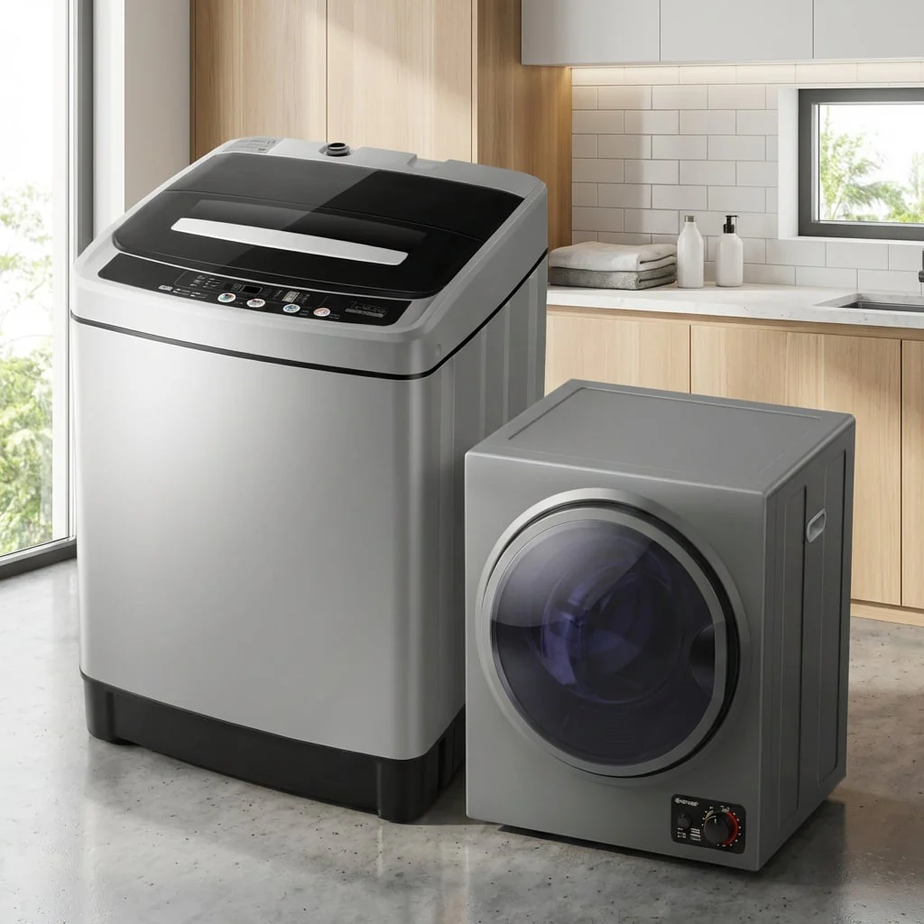 Compact Washer And Dryer Combo, Automatic Washing Machine And Tumble Dryer - Image 2