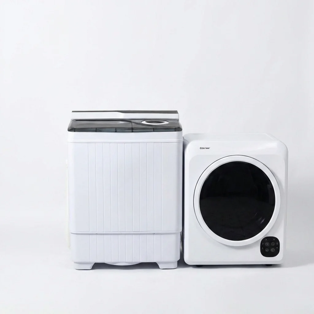 Compact Washer Dryer Laundry Combo for Household