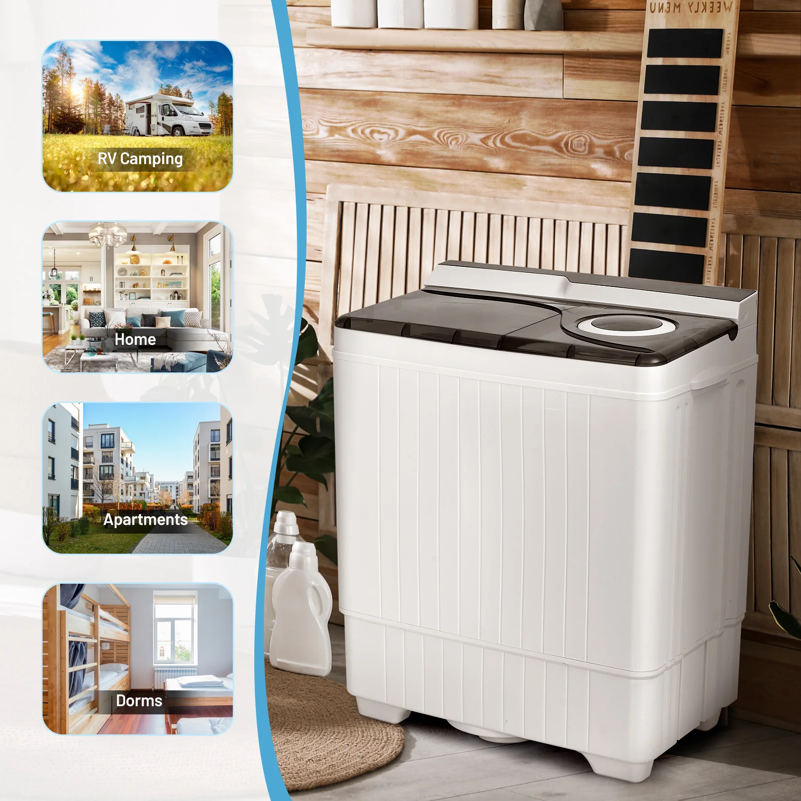 Compact Washer Dryer Laundry Combo for Household - Image 9