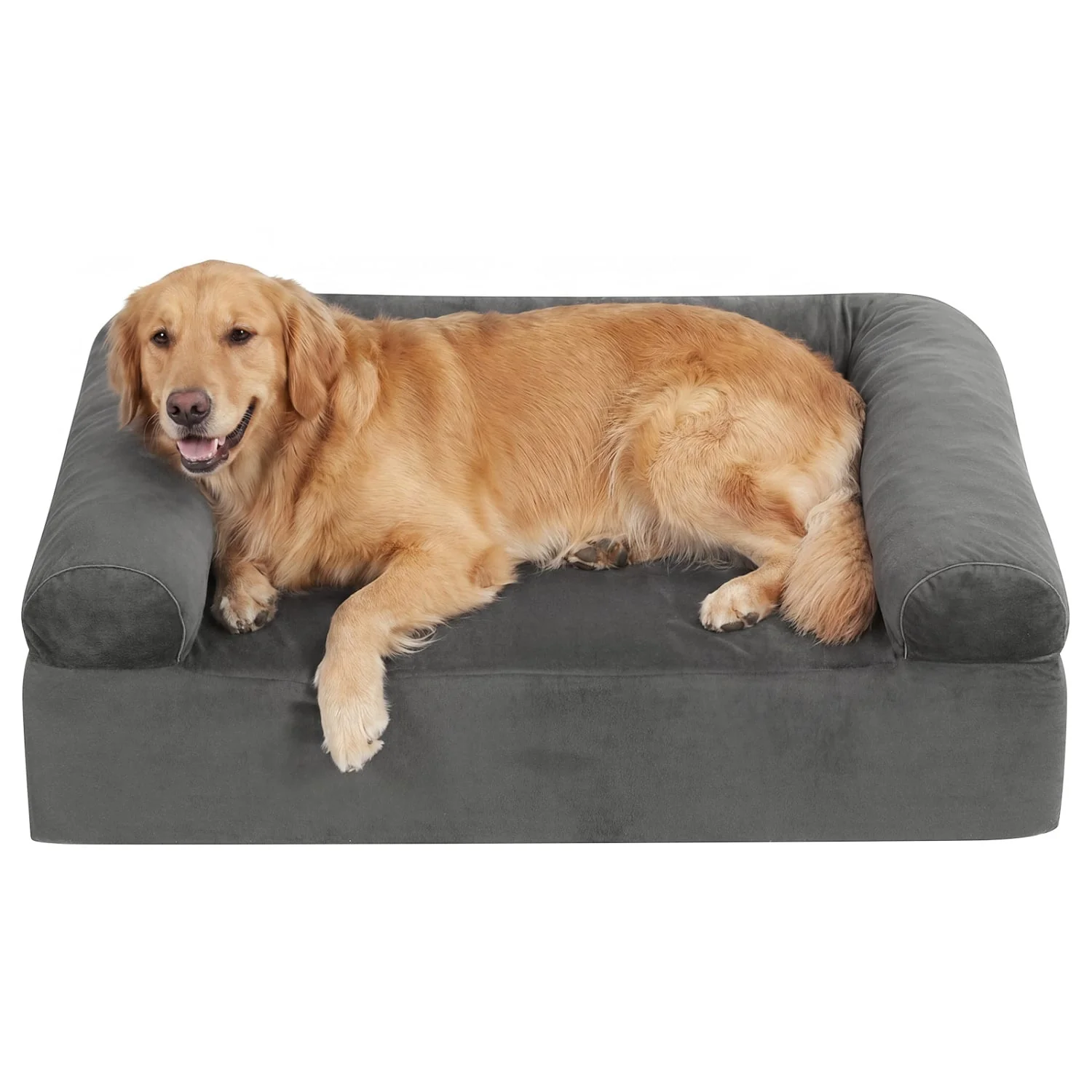 Cooling Gel Memory Foam Dog Bed, Medium, Dark Gray