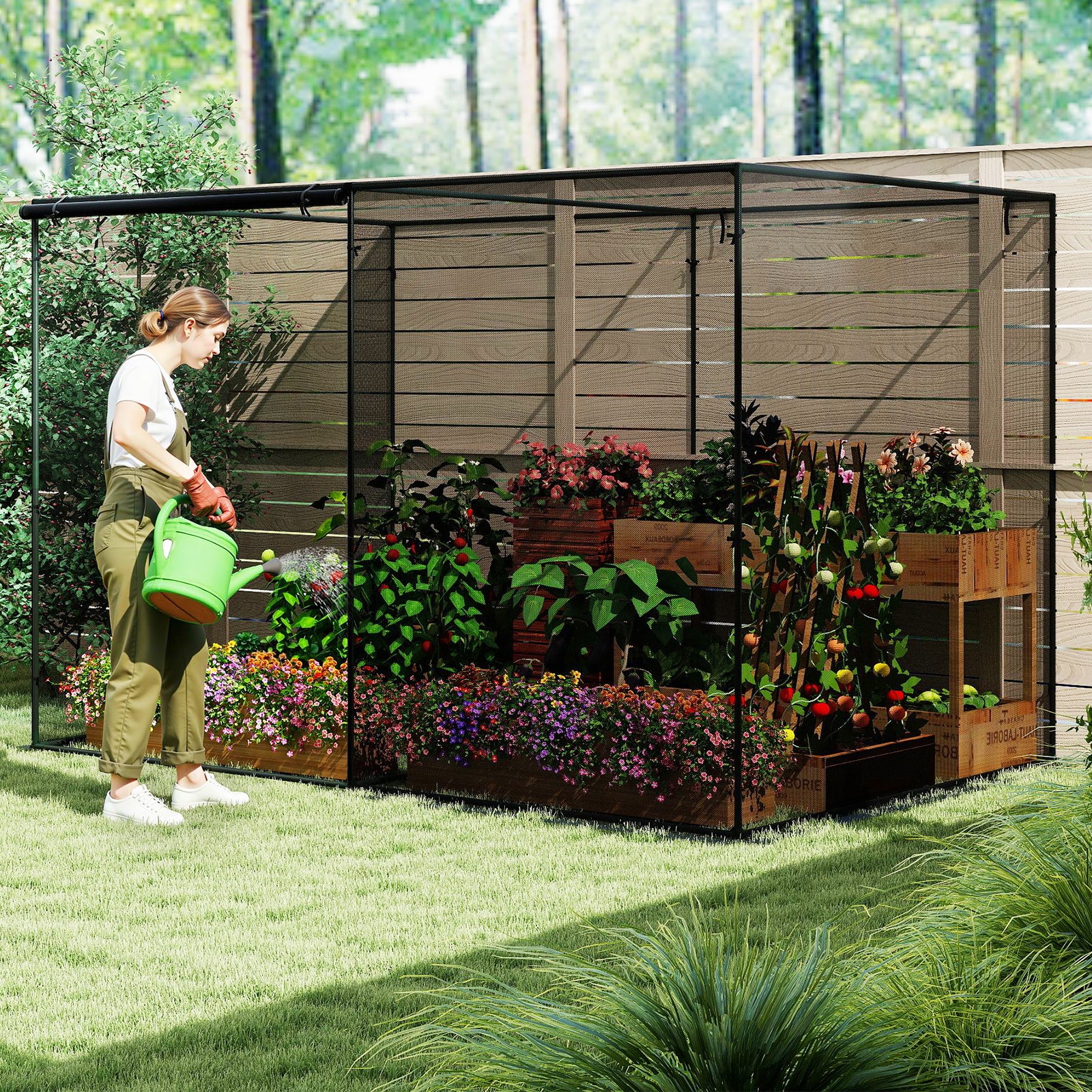 Crop Cages with 6 Ground Nails for Garden Plant - Image 2