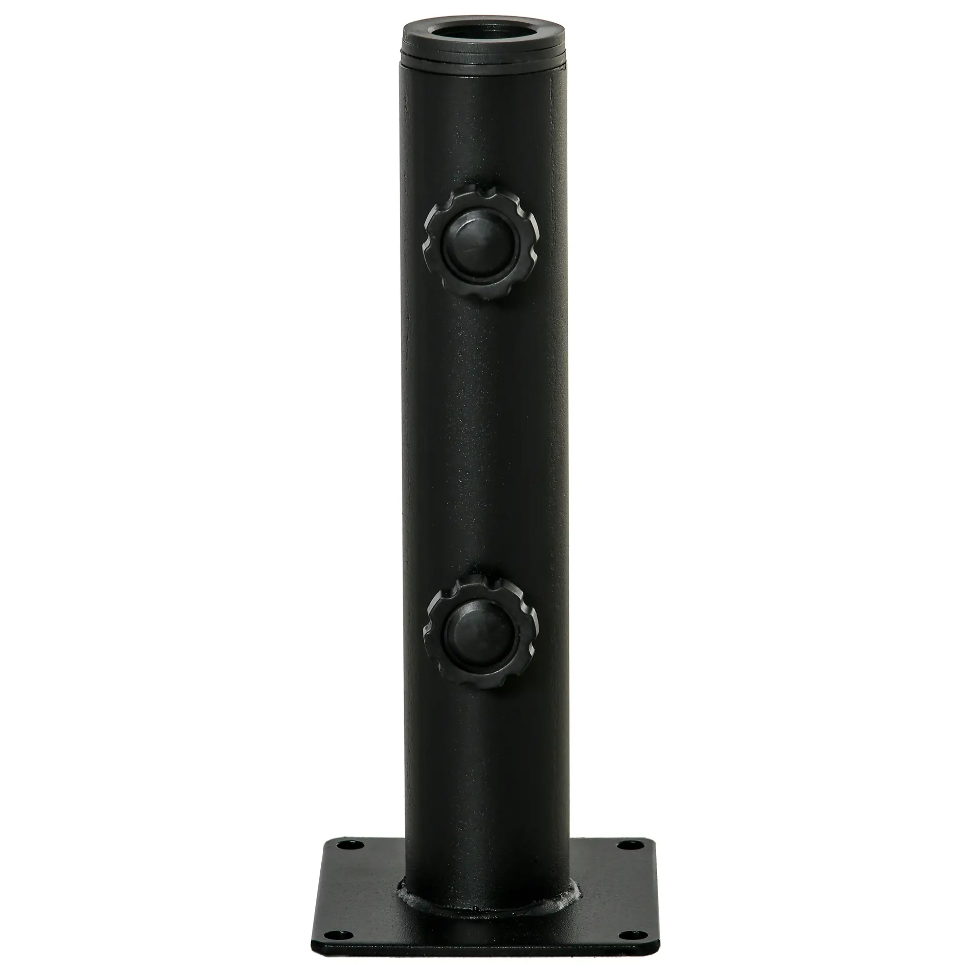 Deck Mount Umbrella Holder, Outdoor Base Stand, Black - Image 11