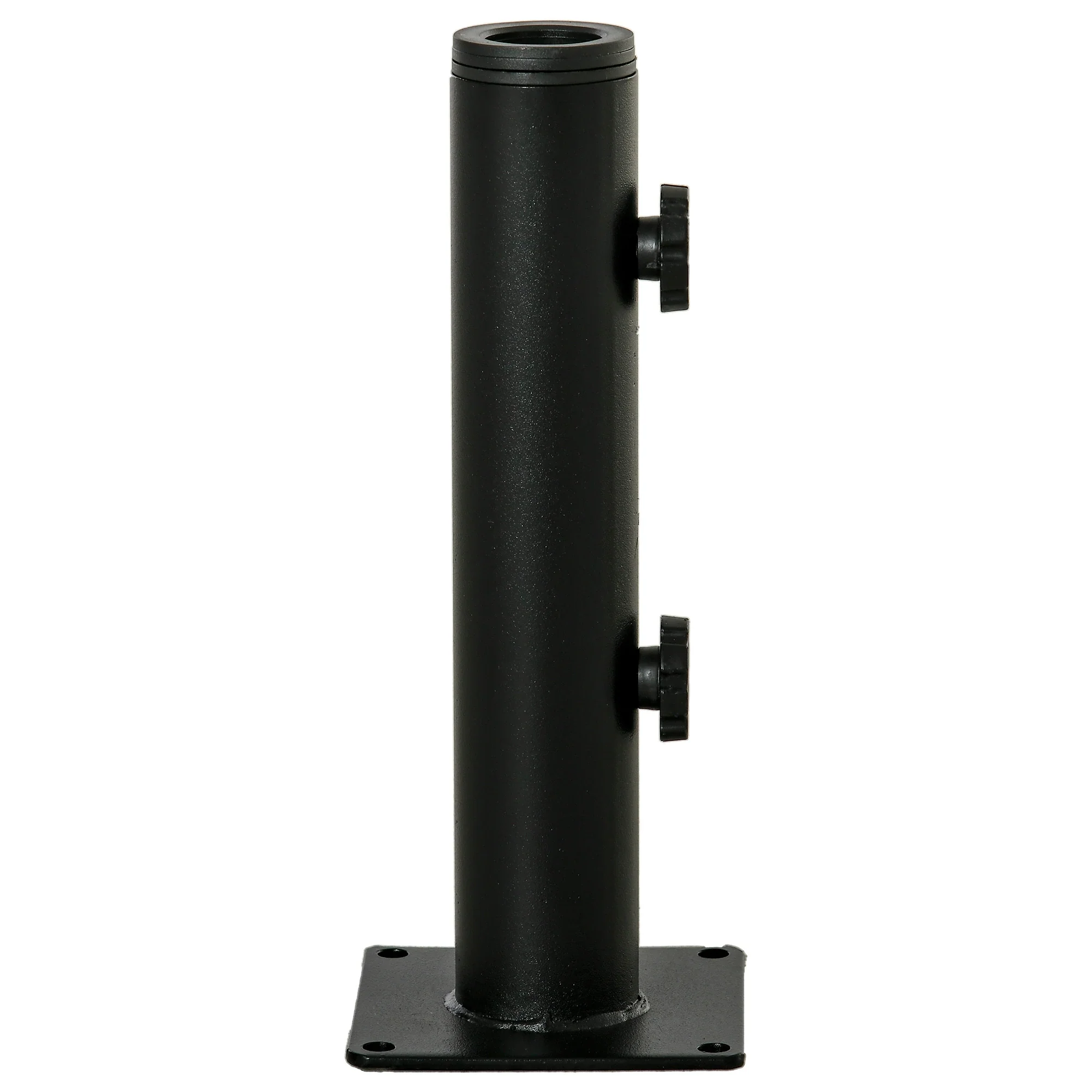 Deck Mount Umbrella Holder, Outdoor Base Stand, Black - Image 7