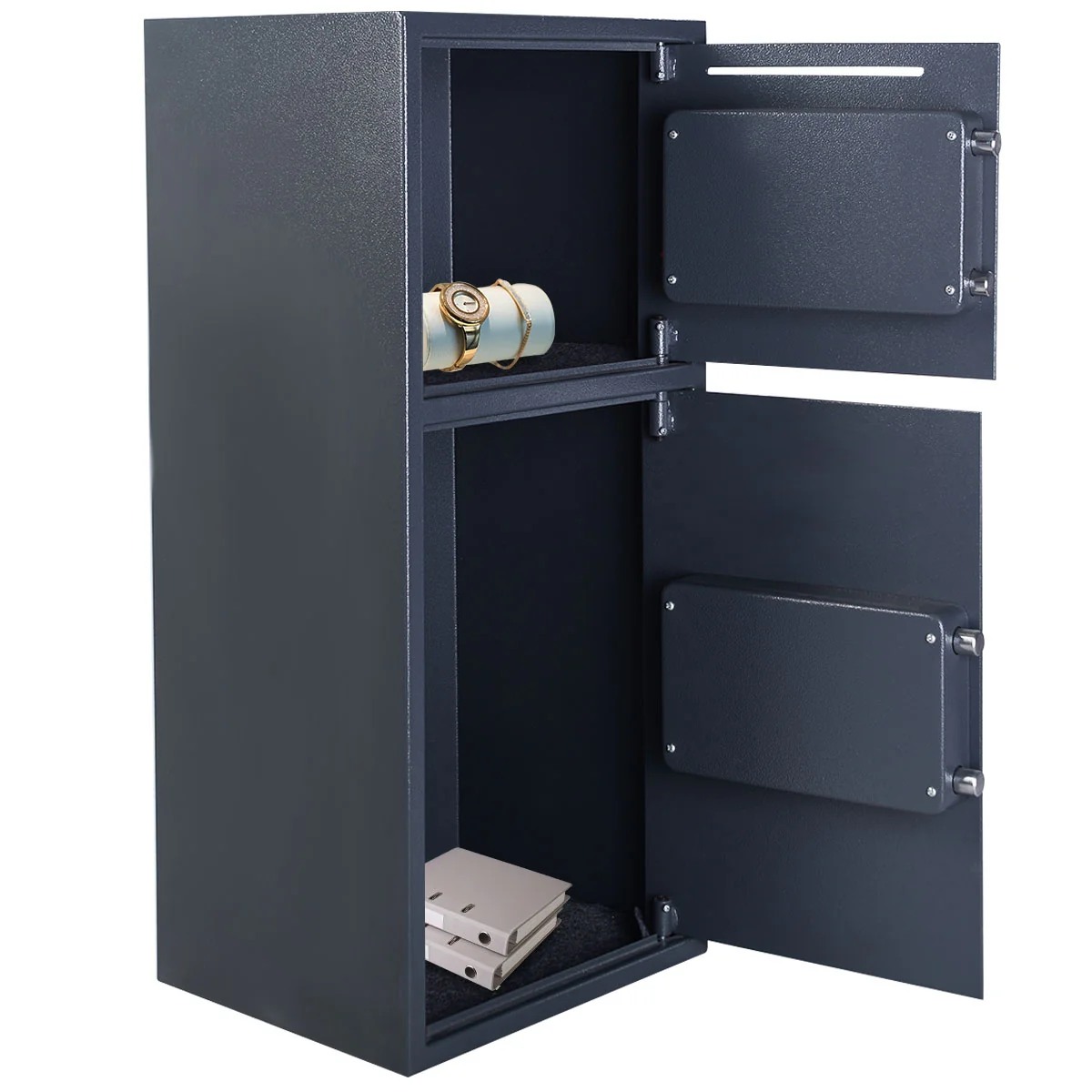 Digital Safe Box, 2 Doors, Black - Image 6