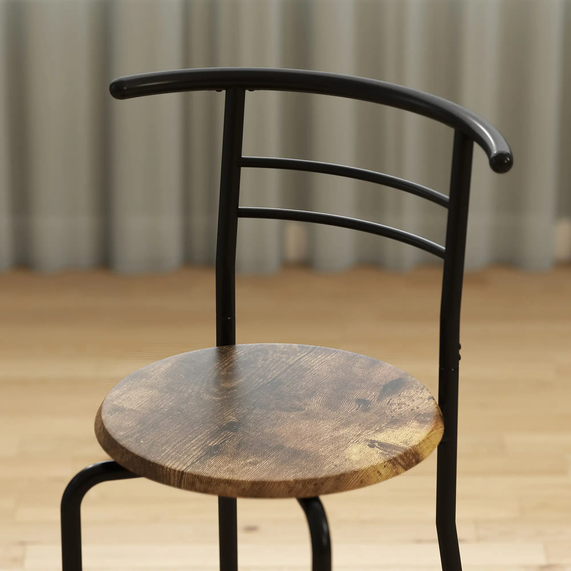 Dining Table Set Of 3, Kitchen Table And Chairs, Rustic Brown - Image 10