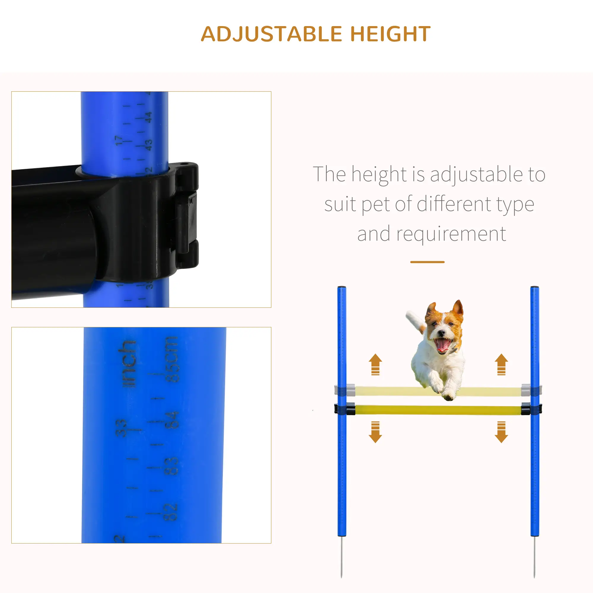 Dog Agility Starter Kit, Outdoor Training Set, Tunnel, 8 Weave Poles, High Jumper - Image 6