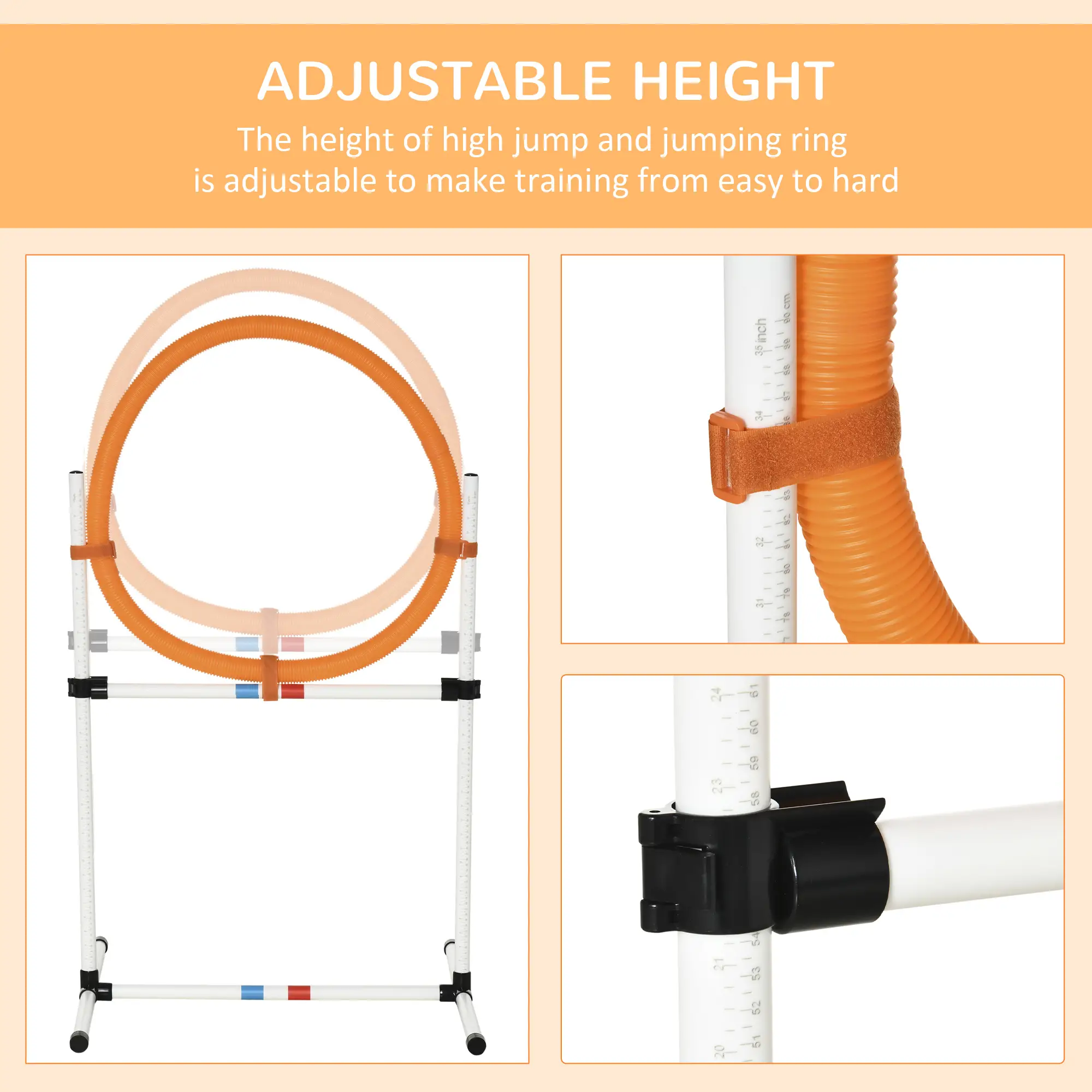 Dog Agility Training Equipment, Tire Jump Ring, Hurdle Bar, Easy Setup, Storage Bag - Image 4