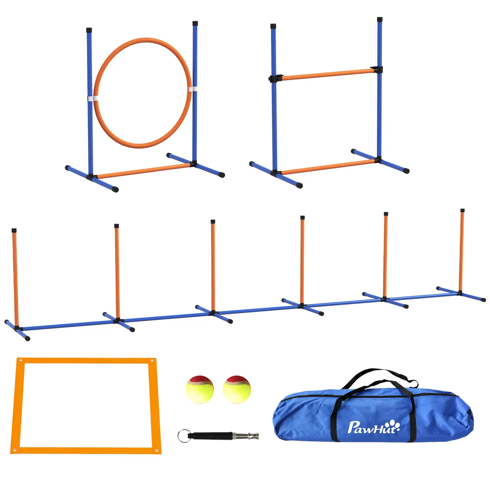 Dog Agility Training Equipment, Weave Poles, Adjustable Hurdle, Jump Ring - Image 11