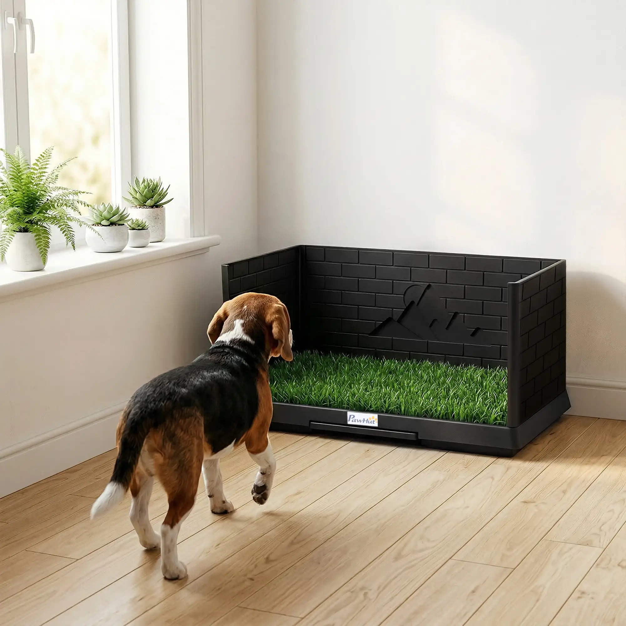 Dog Grass Pad With Tray, Indoor Potty Tray For Puppy Training - Image 2