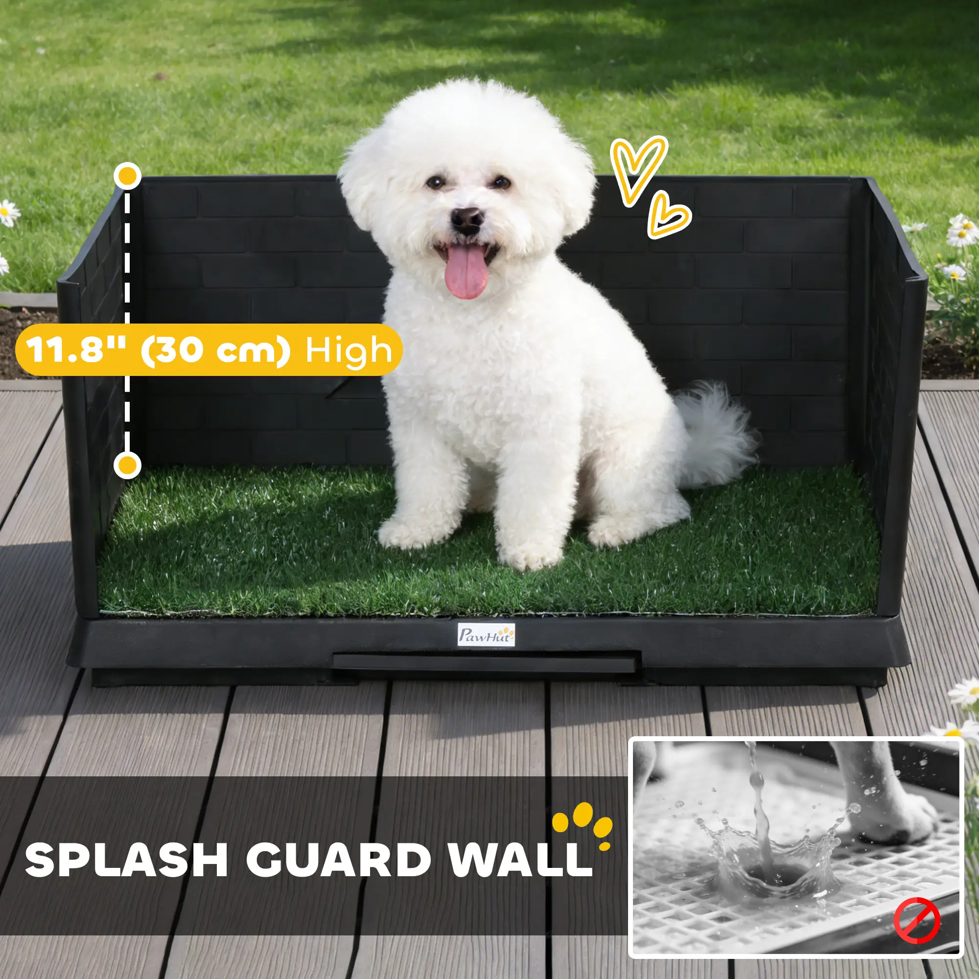 Dog Grass Pad With Tray, Indoor Potty Tray For Puppy Training - Image 4