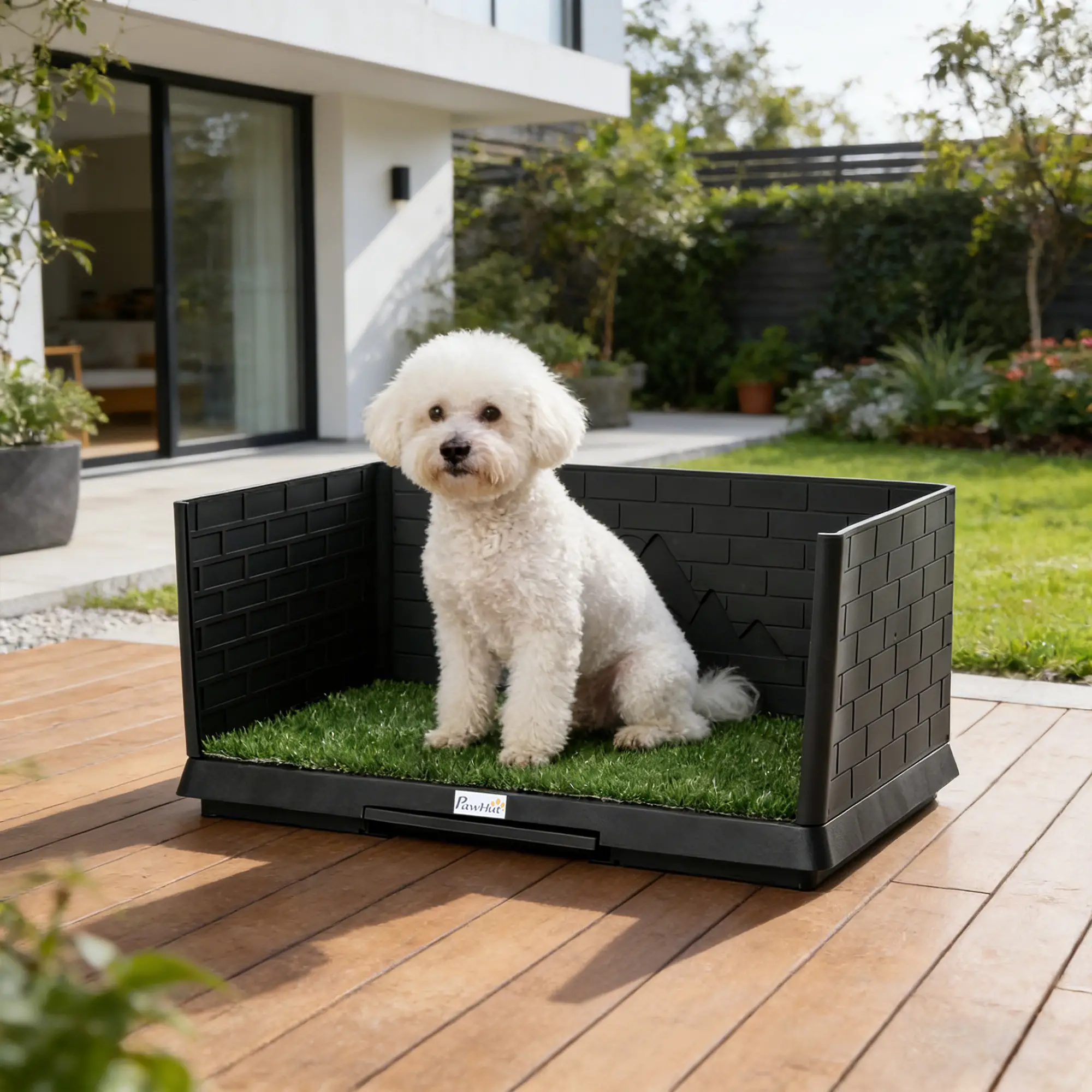 Dog Grass Pad With Tray, Indoor Potty Tray For Puppy Training - Image 8