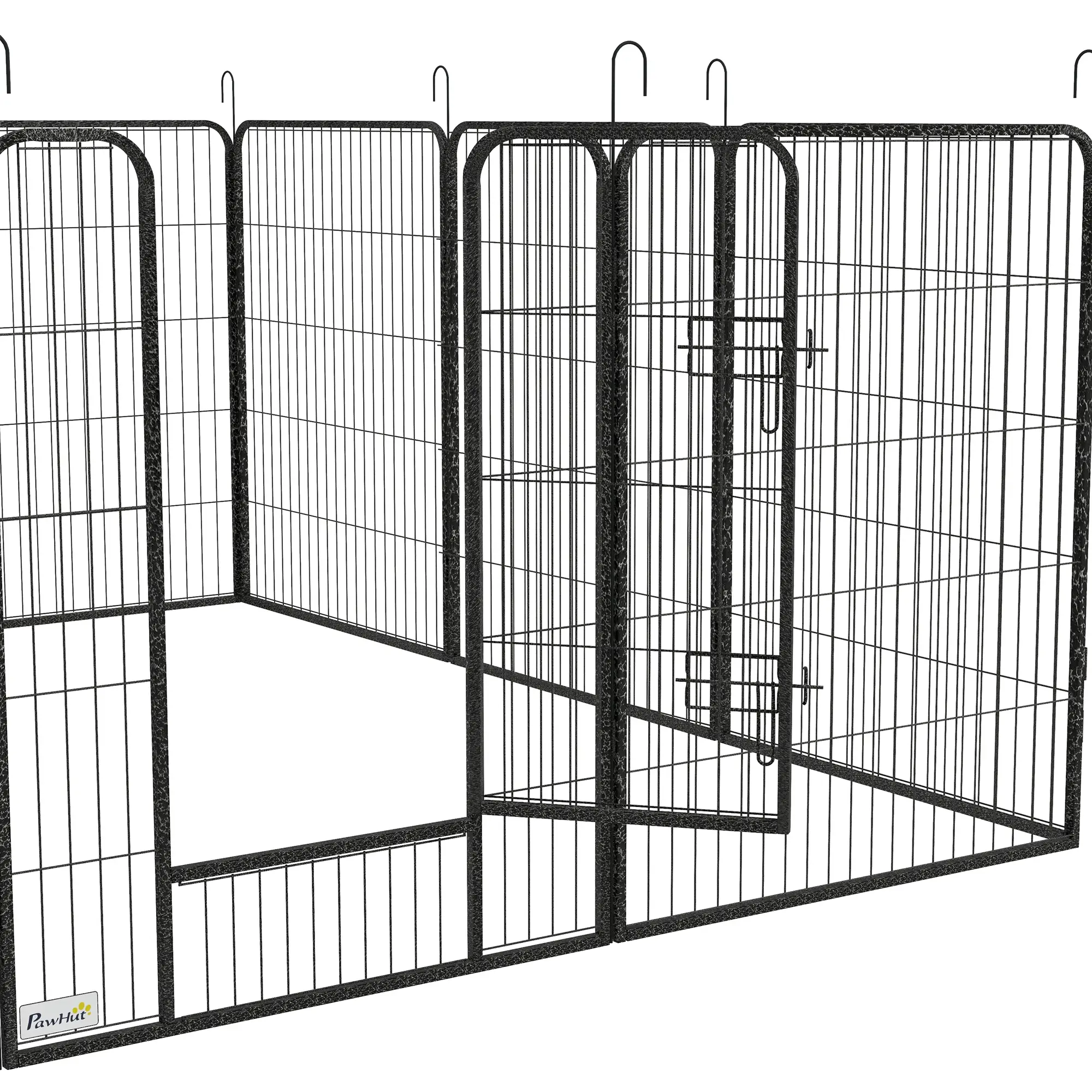 Dog Pen With Gate, 12 Panels Puppy Playpen, 39"H - Image 10